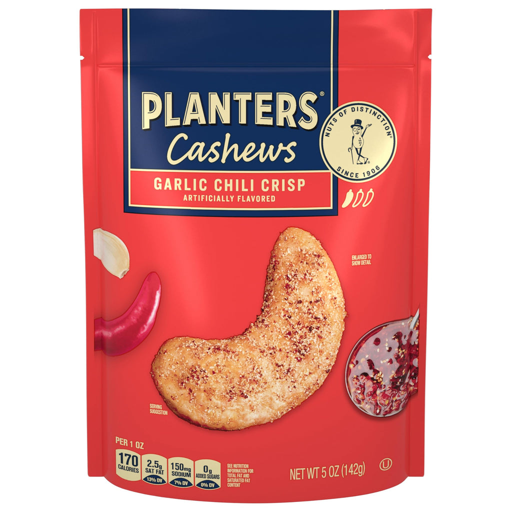 PLANTERS Cashews Dill Pickle - Trail Mix Snack Packs - Snacks with Dill Pickle, Snack Pack, Party Trail Mix, 5 Oz Bag, Pack of 1