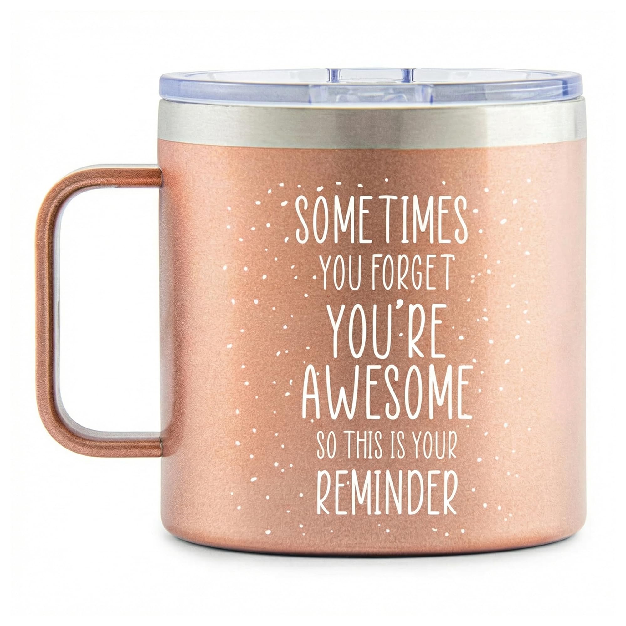 Birthday Gifts for Women Friendship - Purple Gifts for Women Coffee Mug 14oz Sometimes You Forget You're Awesome Unique Gift Idea for Older Women Over 50, 60, Inspirational Cup for Mom, Her