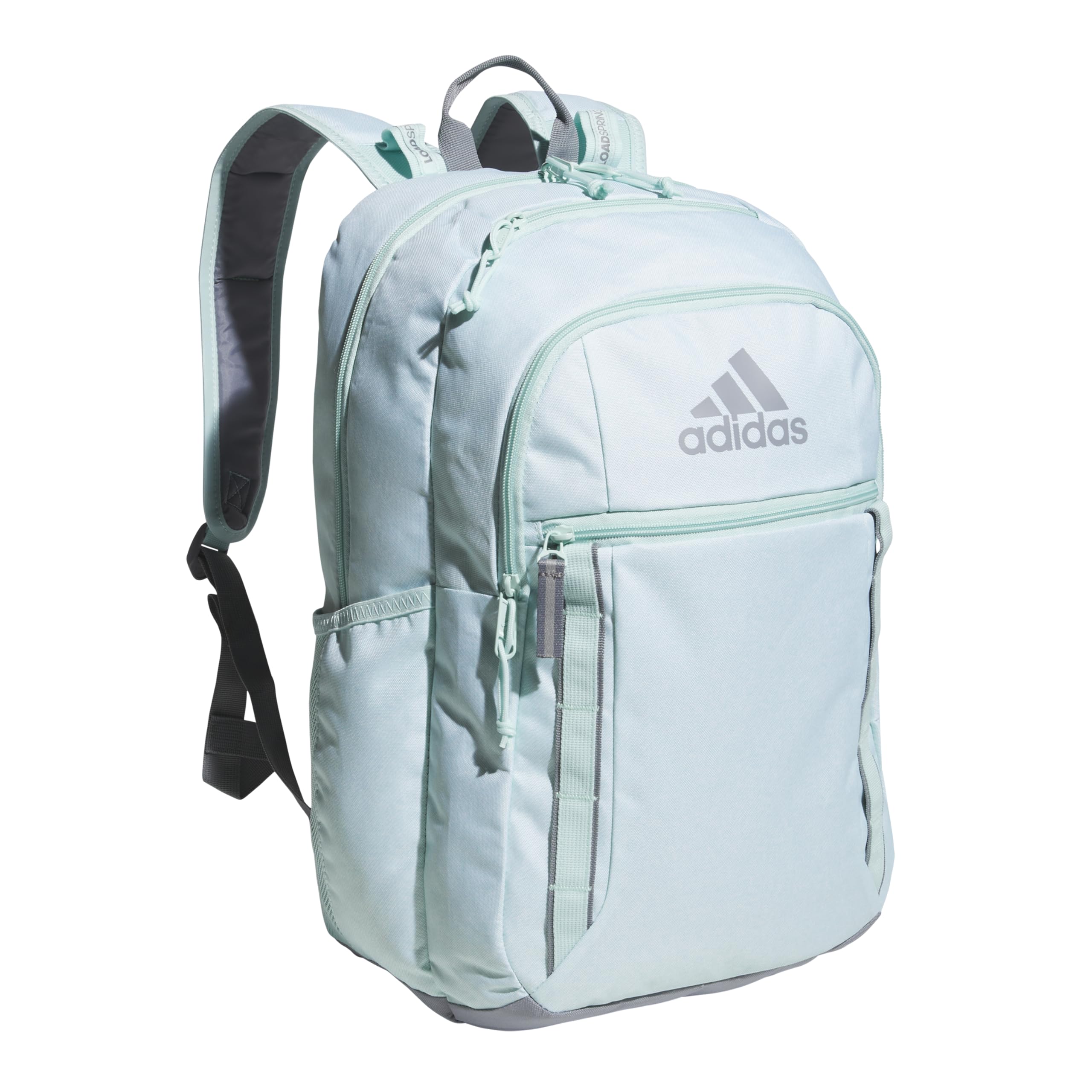 adidas Excel 7 School Backpack for Laptop, Gym and Travel, 34L, Twill White/Black/7.5, OSFA