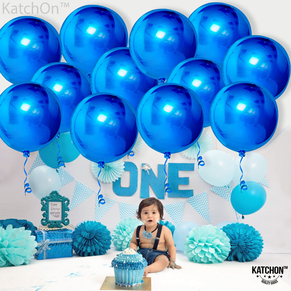 KatchOn, Large Gold Foil Balloons - 22 Inch, Pack of 12 | Gold Balloons for Graduation Decorations 2026 | Mylar Balloons for Anniversary, Wedding, Golden Birthday Party Decorations