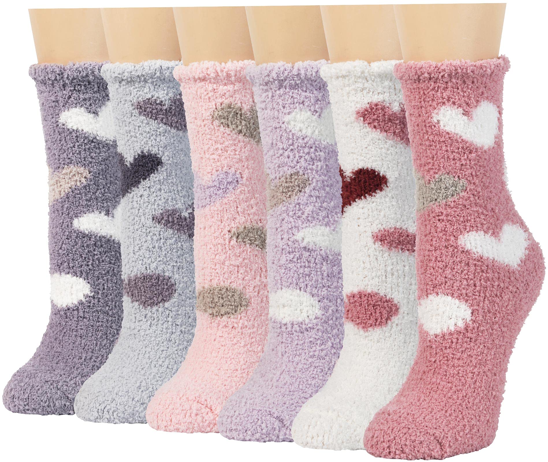 Plush Fuzzy Socks for Women Fluffy Cozy Slipper Socks Fall Thanksgiving Birthday Gifts for Her