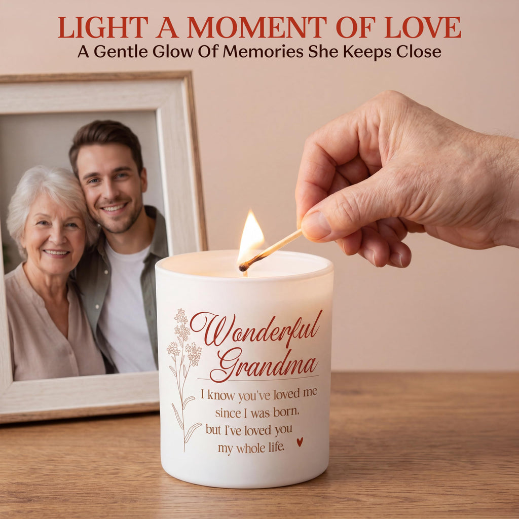 TEEZWONDER Mothers Day Gifts for Mom from Daughter Son - Favorite Child Vanilla Lavender Candle 10 oz - Dad Mom Birthday Gifts, Funny Gift for Grandma Grandpa, Scented Candles for Men Women