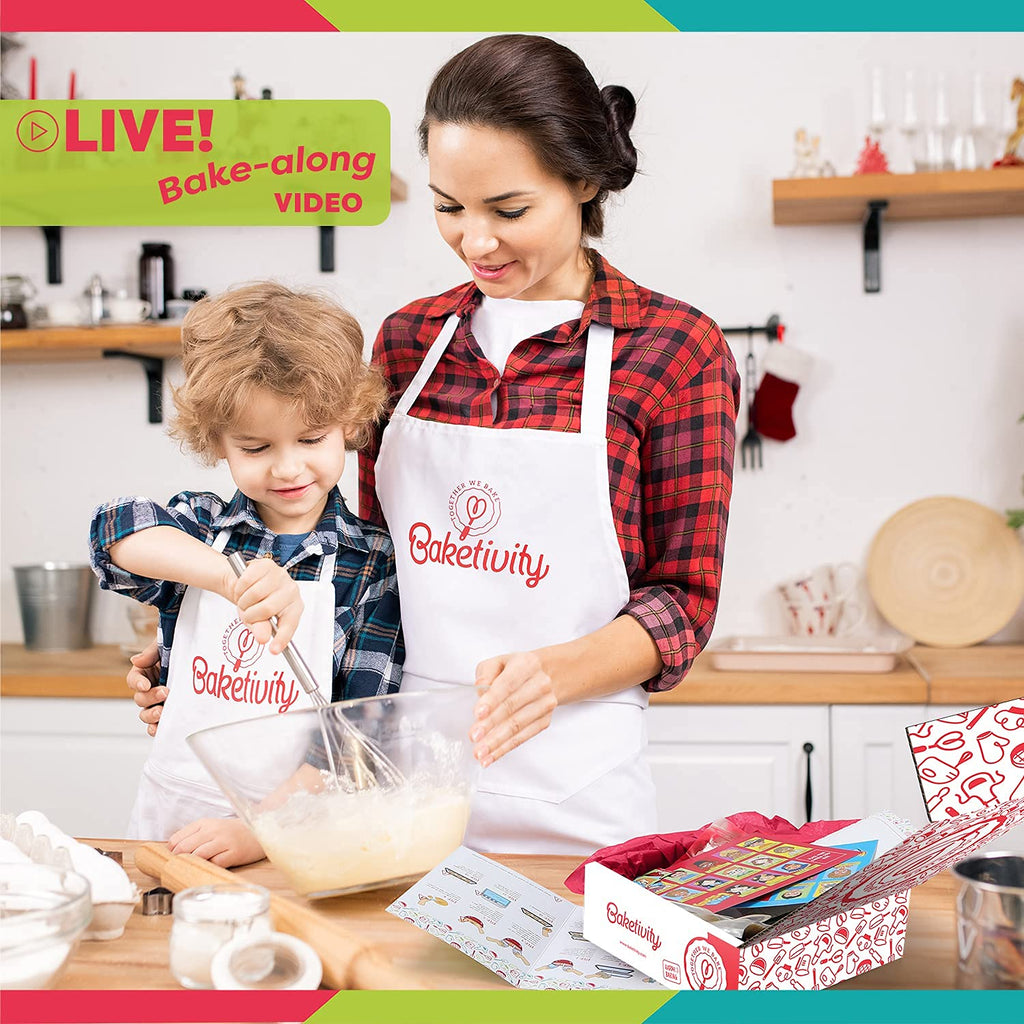 Baketivity DIY Cake Pop Baking Kit for Kids - Premeasured Ingredients, Decorating Supplies