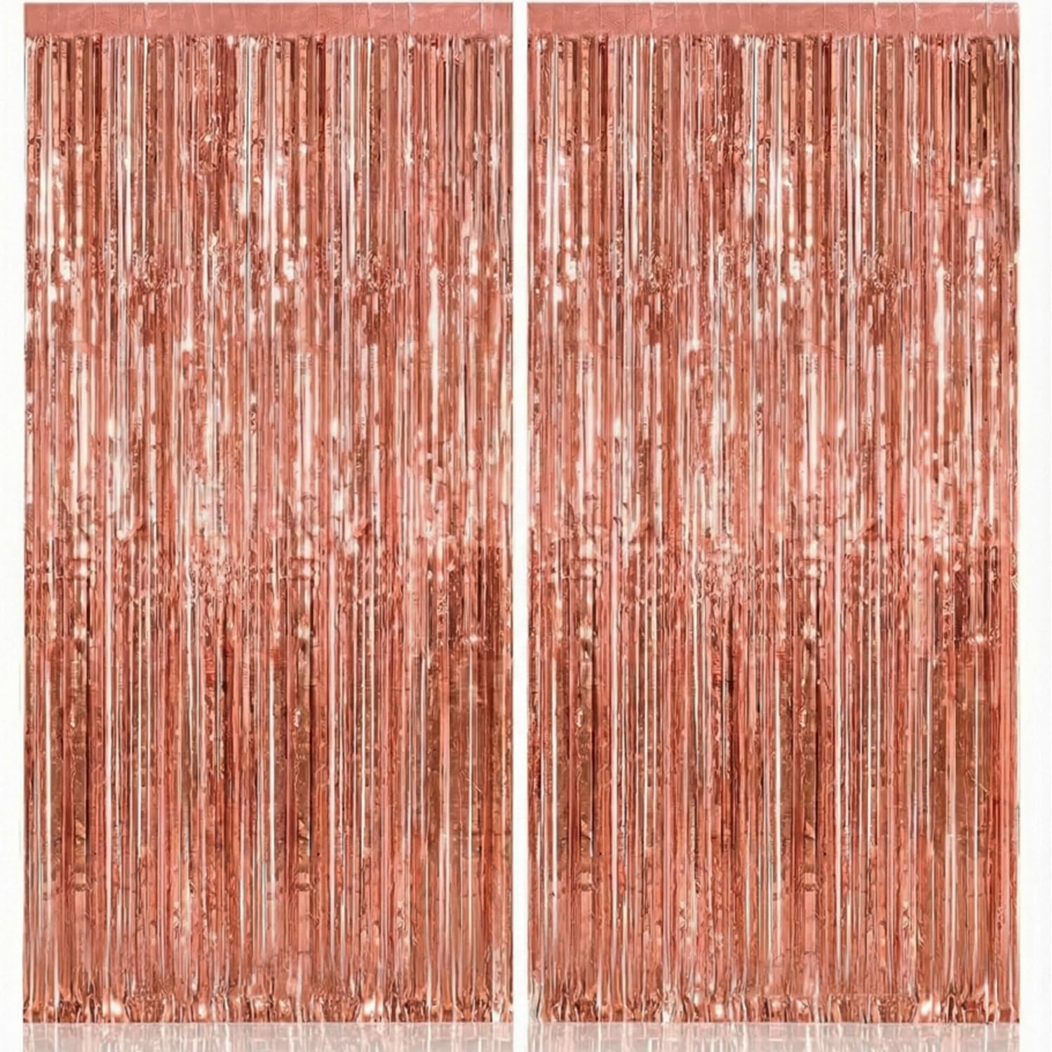 KatchOn, XtraLarge Gold Streamers Backdrop - 3.2x8 Feet, 2 Pcs | Gold Fringe Backdrop Curtain for Ramadan Decorations for Home, Casino, 50th Birthday Decoration | Graduation Decorations 2026