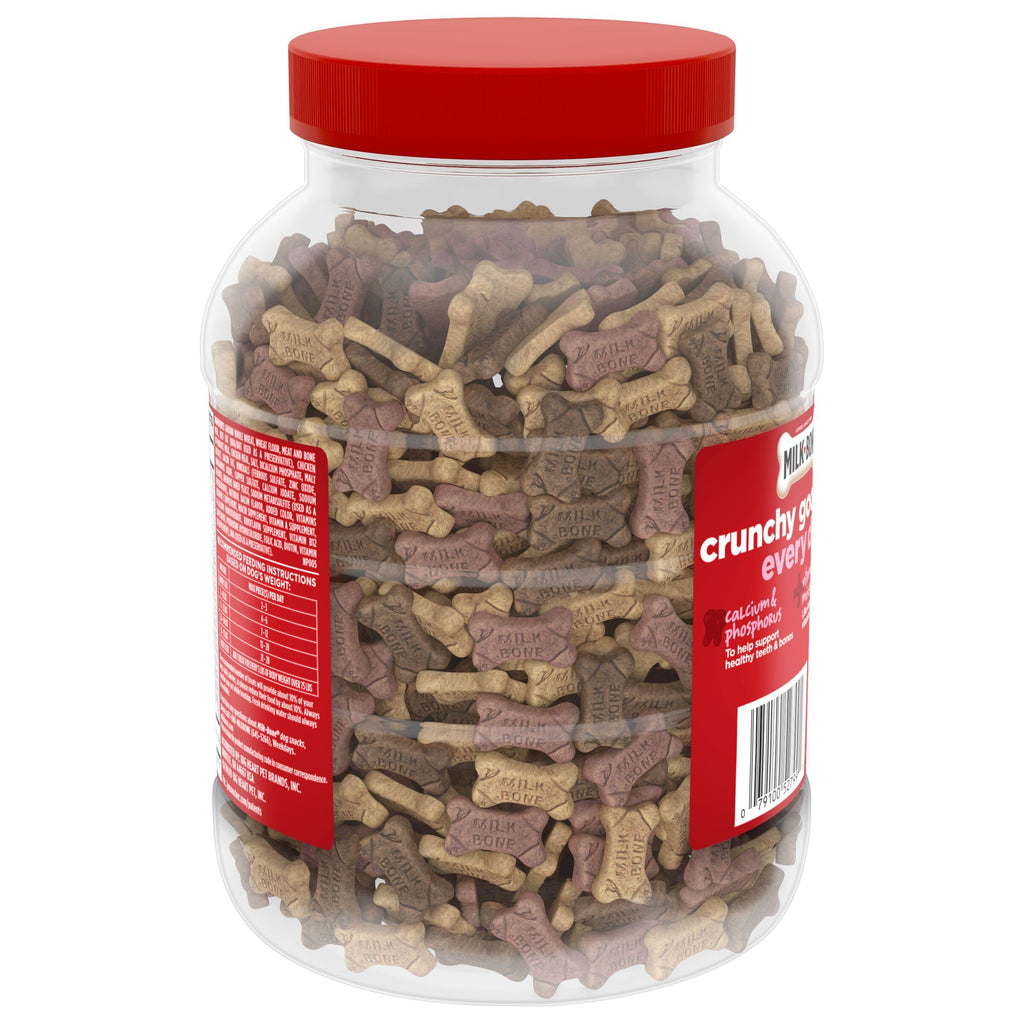 Milk-Bone Flavor Snacks Mini’s Dog Biscuits, Flavored Crunchy Dog Treats, 36 Oz. Canister
