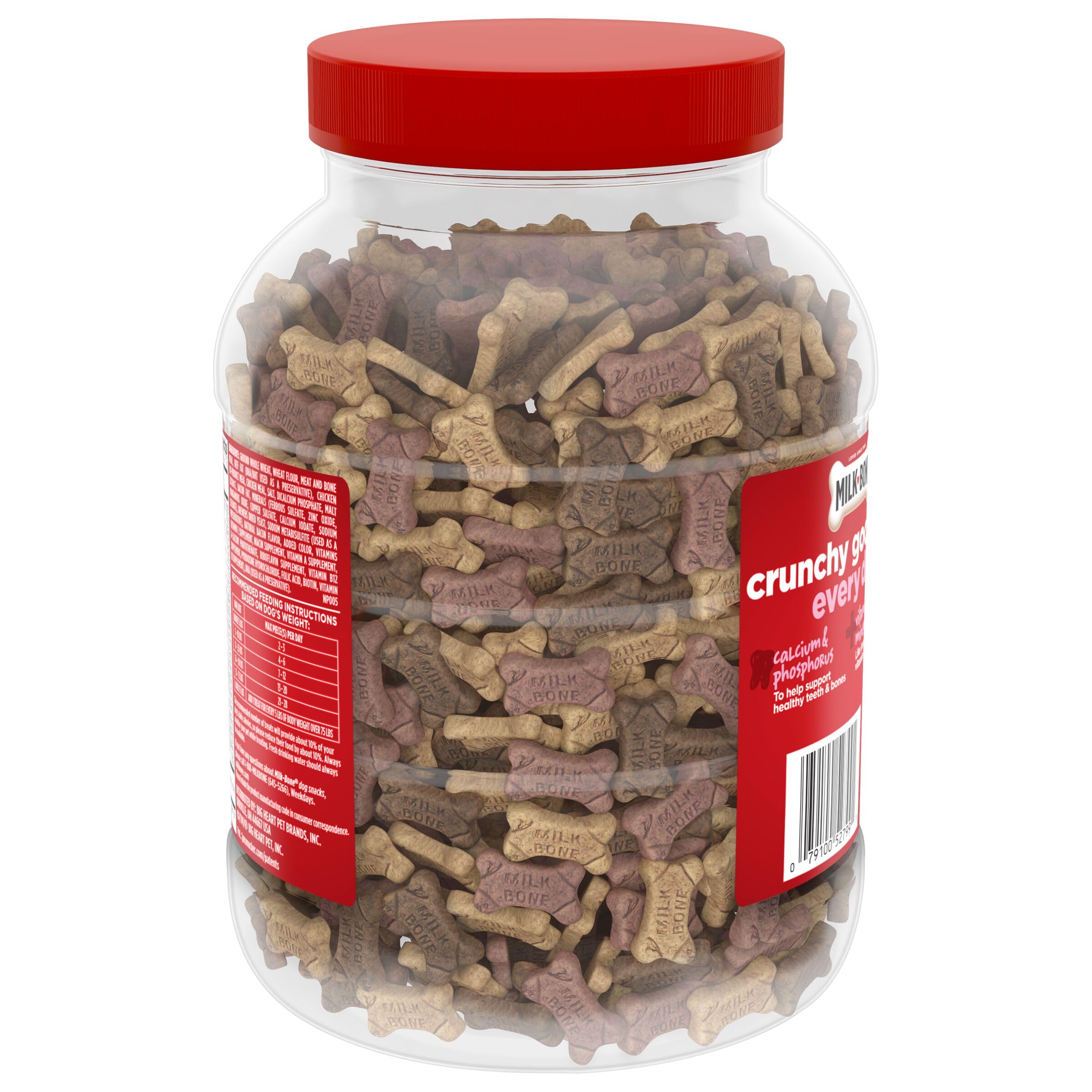 Milk-Bone Flavor Snacks Mini’s Dog Biscuits, Flavored Crunchy Dog Treats, 36 Oz. Canister