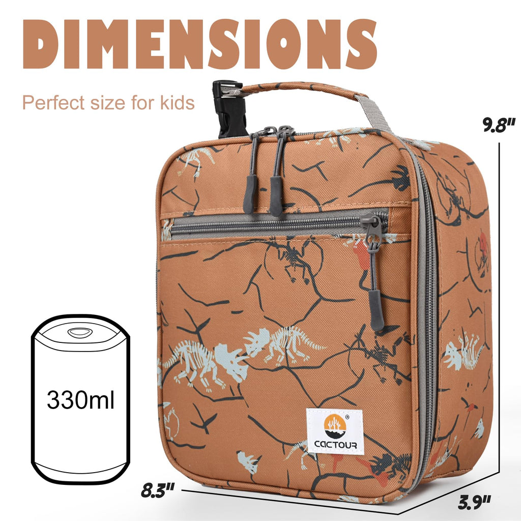 CaCTOUR Lunch Box Kids,Premium Insulated Lunchbox for Girls Boys,Soft Mini Cooler Bag Back to School Thermal Reusable Lunch Bag for Work School Picnic (Blue)