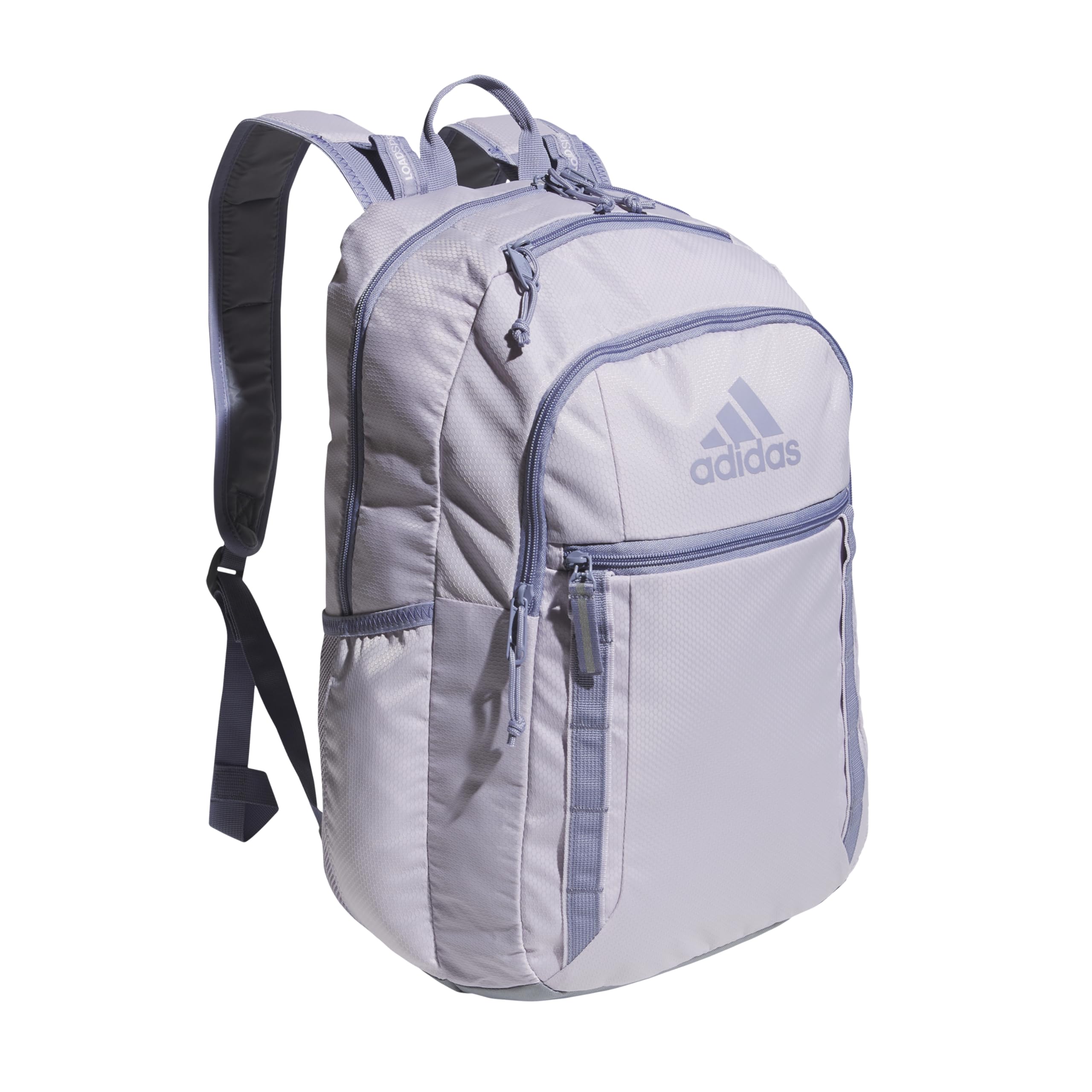 adidas Excel 7 School Backpack for Laptop, Gym and Travel, 34L, Twill White/Black/7.5, OSFA