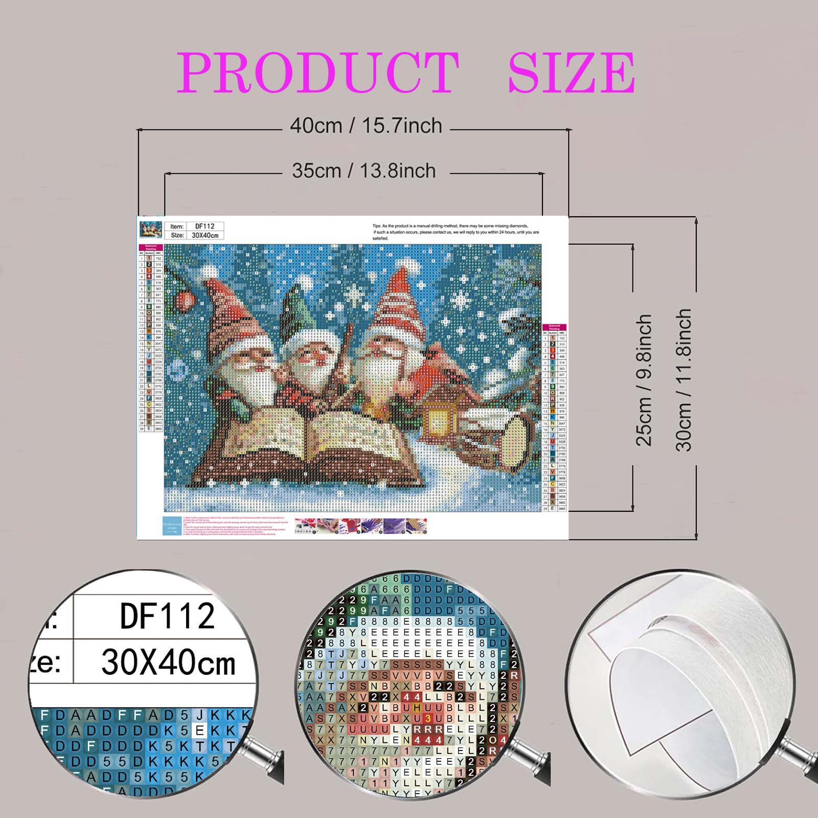 DIYDECORFUN Thanksgiving Turkey Diamond Painting Kits for Adults, 5D Fall Diamond Art Kits for Beginners, Full Round Drill Diamond Dot Painting Gem Art Kits,Home Wall Decor 13.8x13.8 Inch