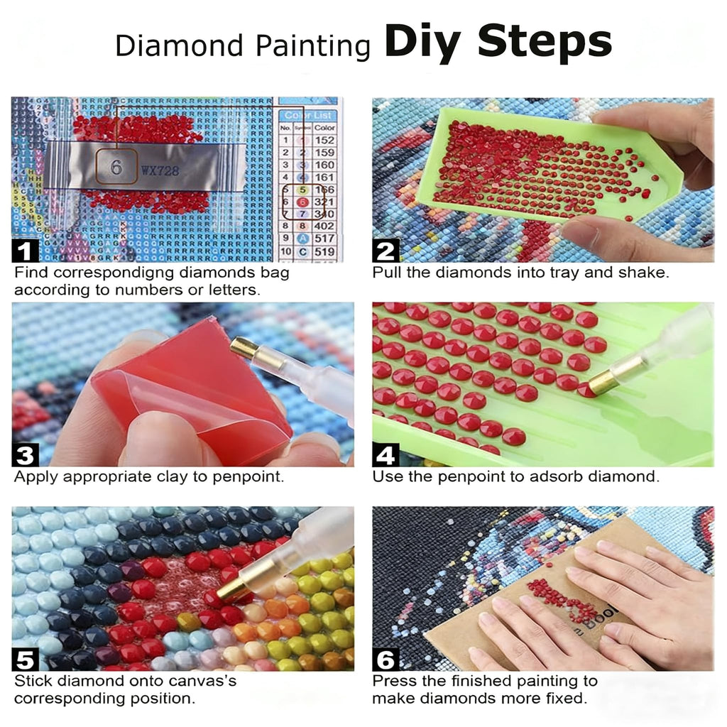 DIYDECORFUN Thanksgiving Turkey Diamond Painting Kits for Adults, 5D Fall Diamond Art Kits for Beginners, Full Round Drill Diamond Dot Painting Gem Art Kits,Home Wall Decor 13.8x13.8 Inch