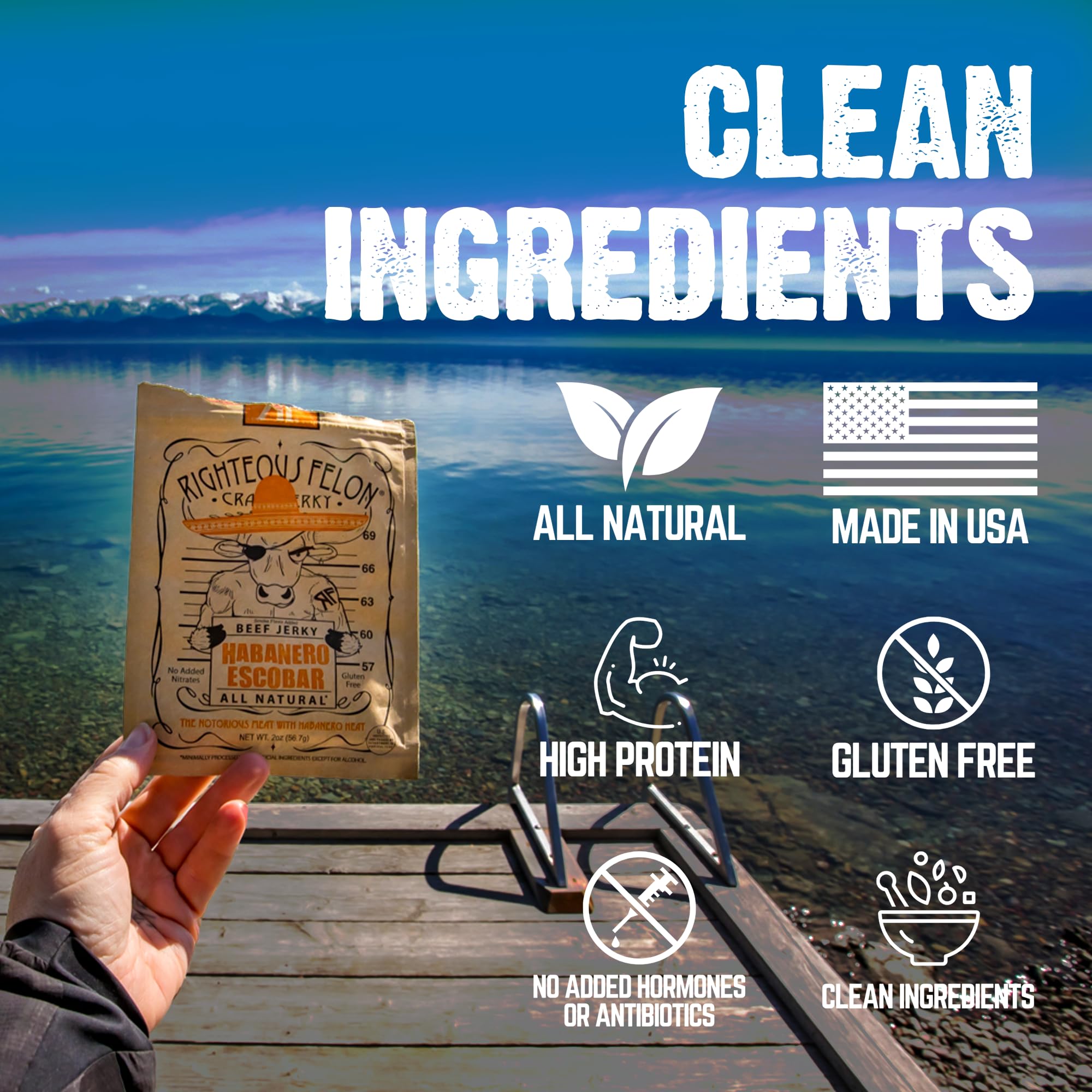 Righteous Felon Beef Jerky & Meat Sticks Variety Pack - Father's Day Jerky Sampler for Dad - Gluten Free Beef Jerky Snack Packs - High Protein, Keto, Low Sugar - Gifts for Men - 11 Pack Sampler