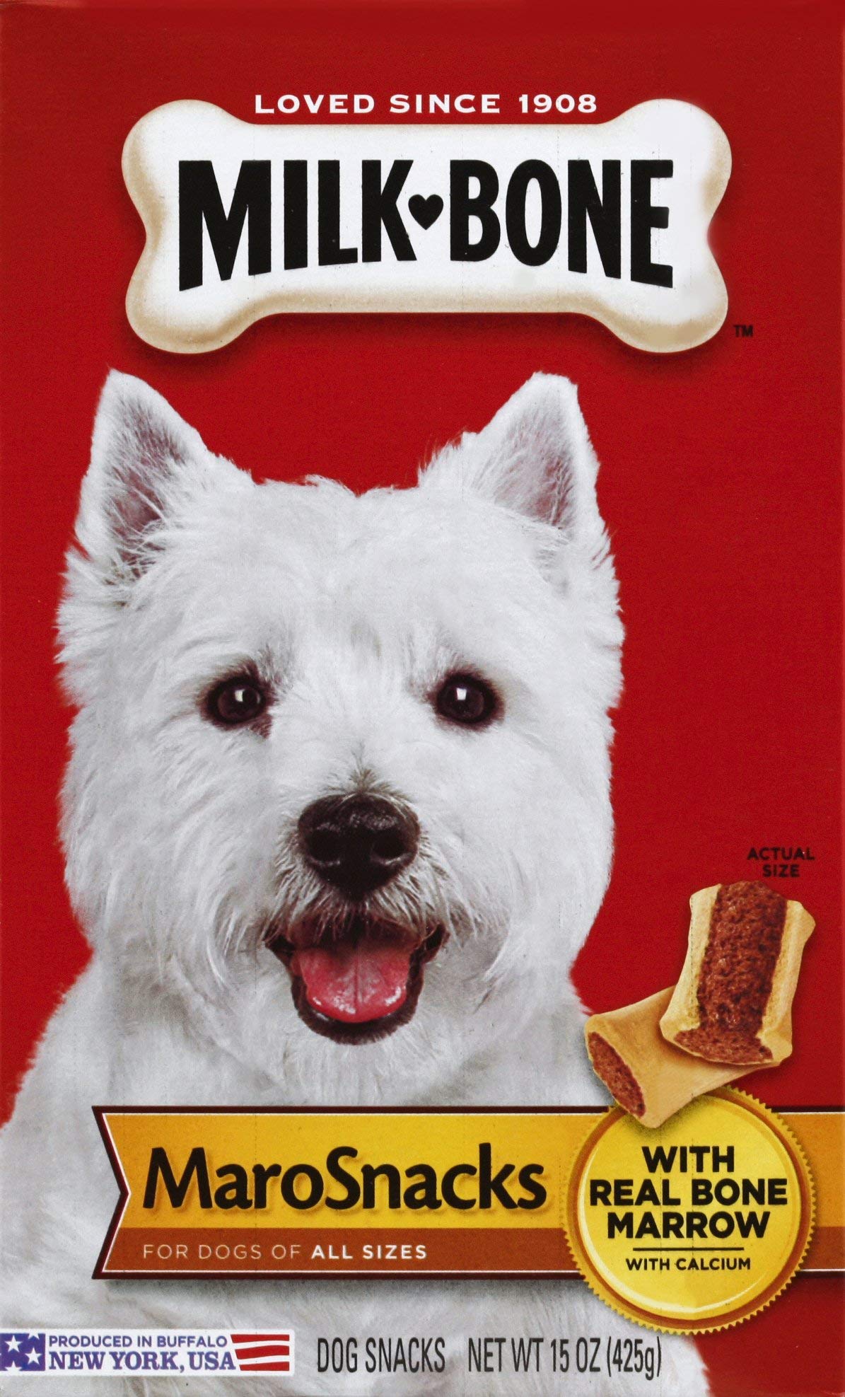 Milk-Bone Flavor Snacks Mini’s Dog Biscuits, Flavored Crunchy Dog Treats, 36 Oz. Canister