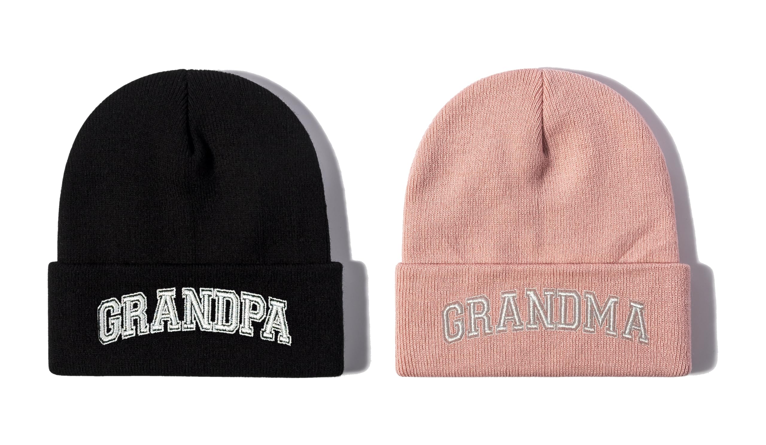 Mr Mrs Grandpa Grandma Dad Mom Hubby Wifey Beanie Hats