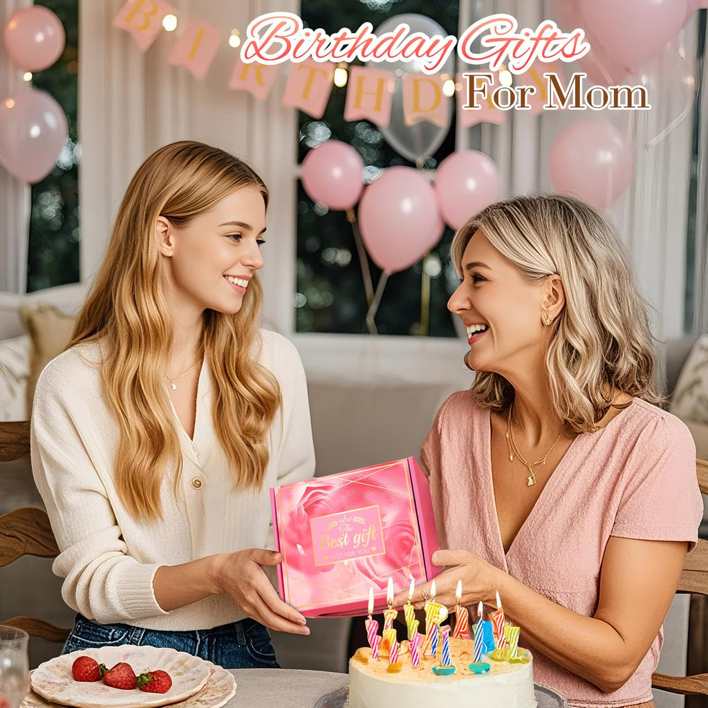Birthday Gifts for Women, Mom, Sister, Friend: Unique Pink Self Care Spa Relaxation Baskets Set, Mothers Day, Christmas, Valentines, Holiday, Gift for Her, Girlfriend, Grandma, Wife, Bestie, Coworker