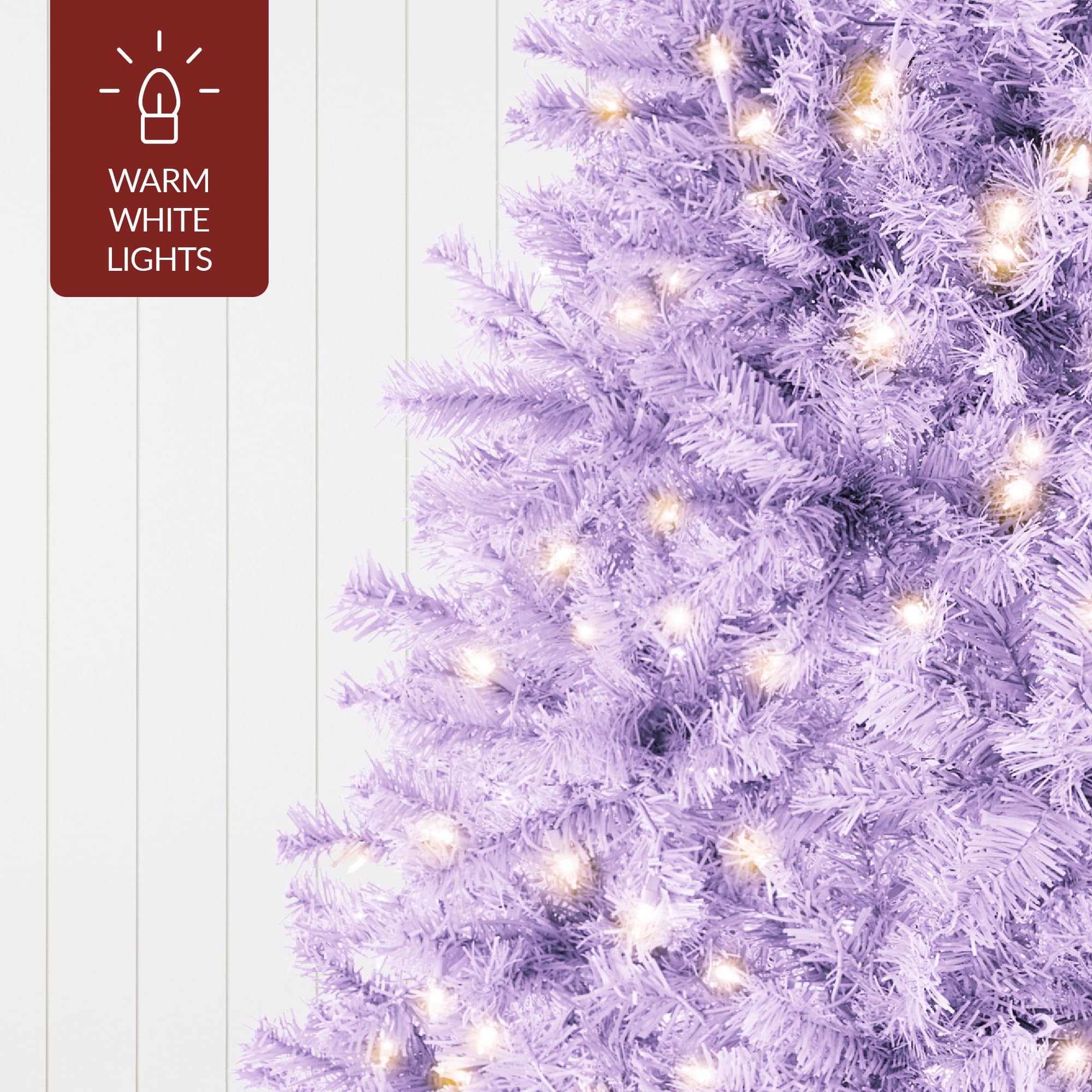Best Choice Products White Christmas Tree 6ft Pre-Lit Artificial Pine Tree Premium Holiday Decoration w/Warm White Lights, Stand, Easy Assembly