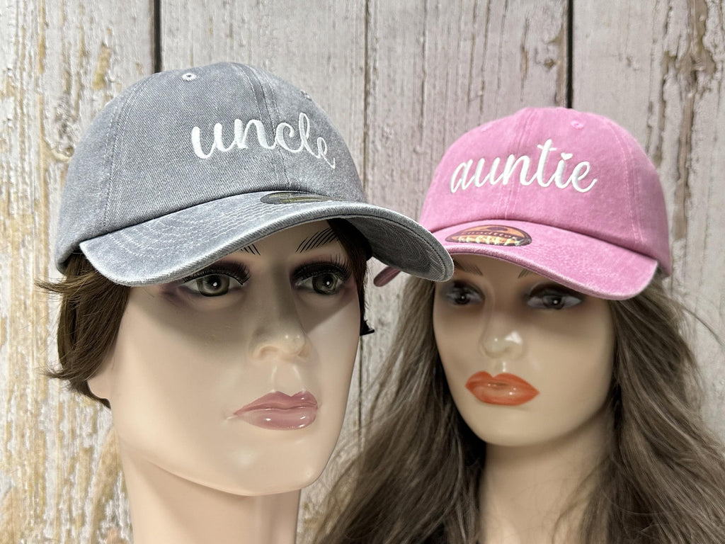 Embroidered Hats for Uncle Auntie Grandpa Grandma Mama Mini