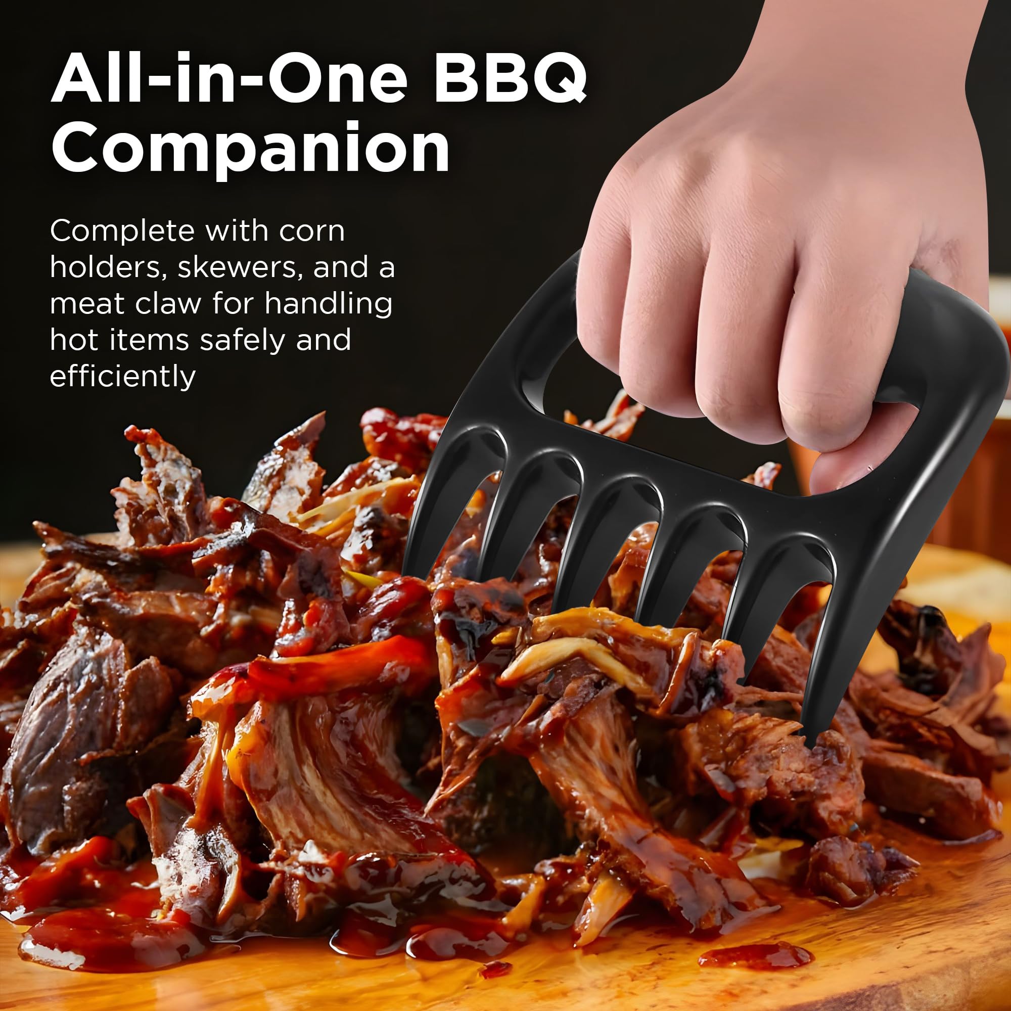 Kaluns Grilling Accessories, Dad Gifts for Fathers Day, Grilling Gifts, Heavy Duty Stainless Steel BBQ Tool Set for Outdoor Grill with Aluminum Case and Apron, Birthday Gifts for Men Women