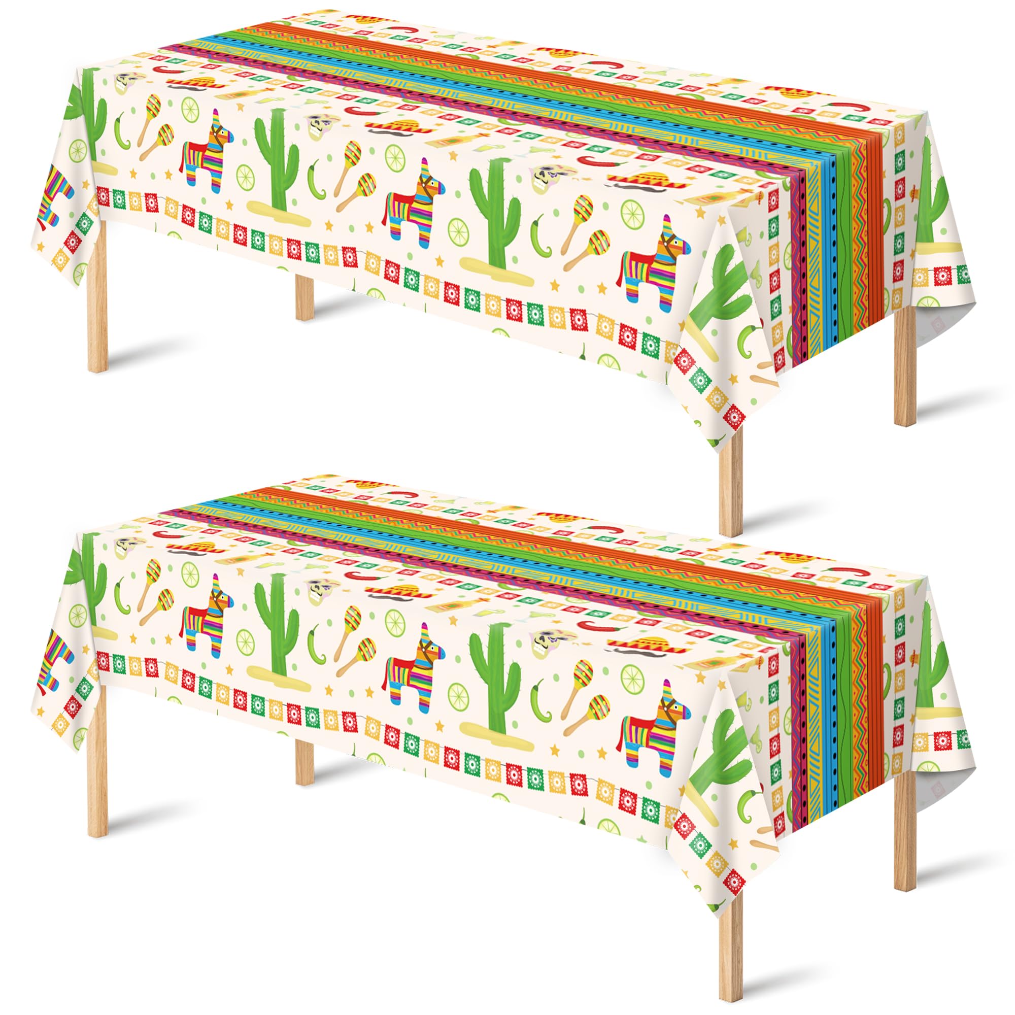 OHOME 4th of July Decorations - Red White and Blue Tablecloth for 250th Anniversary American USA Merchandise - Fourth of July Accessories for Home Outdoor | Patriotic American Flag Party Favors,2 Pack