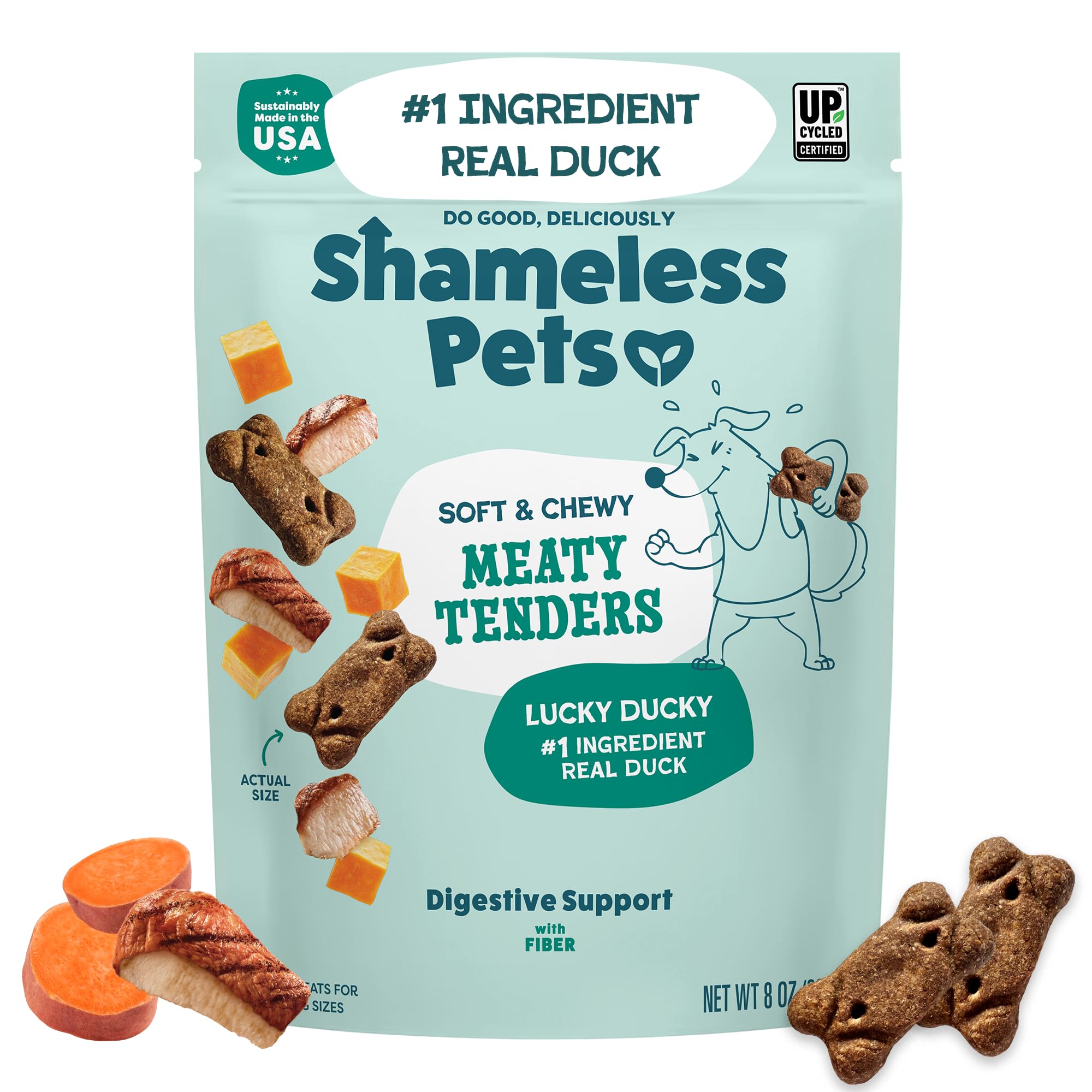 Shameless Pets Soft Dog Treats – Bacon Me Crazy Meaty Tenders, Soft & Chewy Treats for Dogs, Real Bacon 1st Ingredient, Grain Free, Healthy Treats for Small, Medium & Large Dogs, 8oz