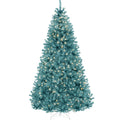 Best Choice Products White Christmas Tree 6ft Pre-Lit Artificial Pine Tree Premium Holiday Decoration w/Warm White Lights, Stand, Easy Assembly
