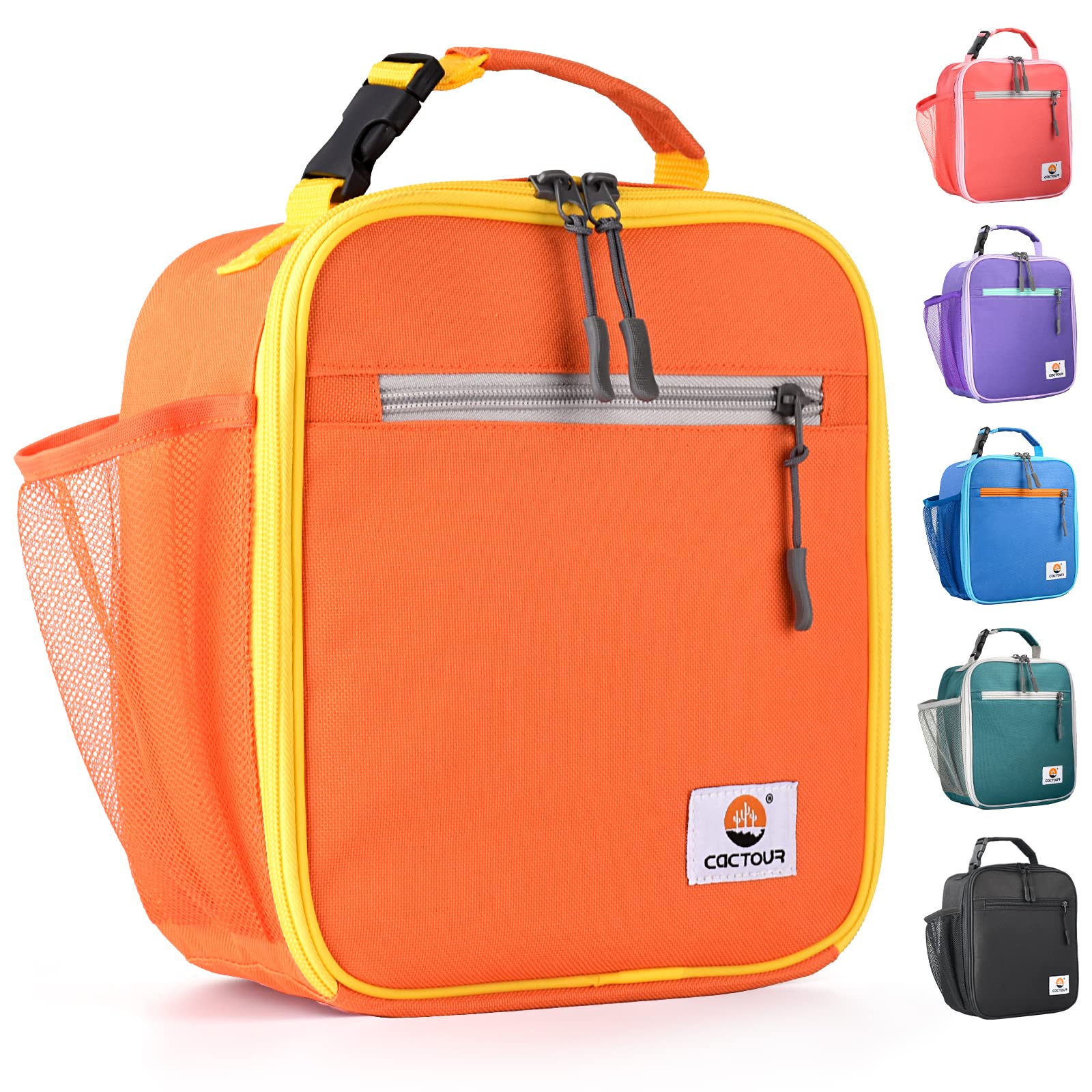 CaCTOUR Lunch Box Kids,Premium Insulated Lunchbox for Girls Boys,Soft Mini Cooler Bag Back to School Thermal Reusable Lunch Bag for Work School Picnic (Blue)