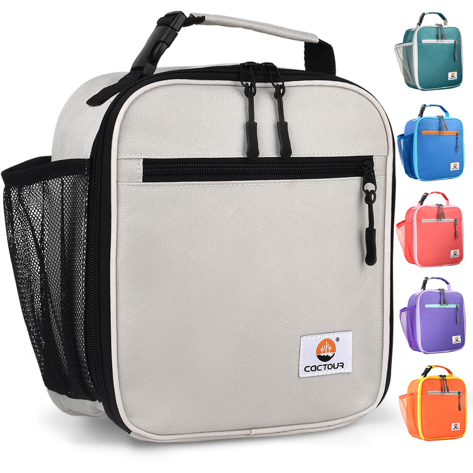CaCTOUR Lunch Box Kids,Premium Insulated Lunchbox for Girls Boys,Soft Mini Cooler Bag Back to School Thermal Reusable Lunch Bag for Work School Picnic (Blue)