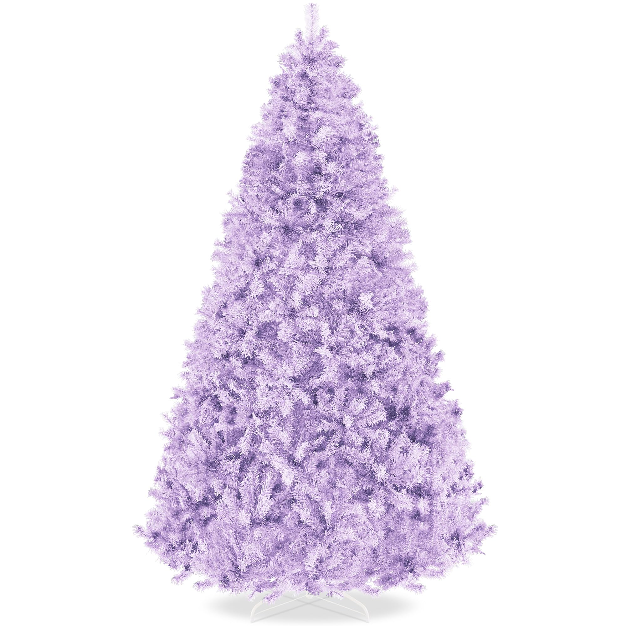 Best Choice Products Artificial Christmas Tree, 6ft Premium Unlit Hinged Design, Dense Branches Realistic Holiday Décor w/Easy Assembly, Base