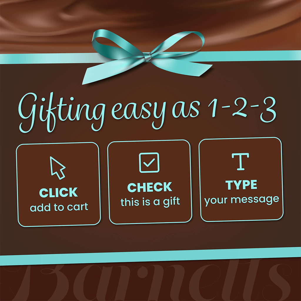 Barnetts Fathers Day 12 Chocolate Biscotti Gift Box, Gourmet Cookie Gifts Basket for Him and Her, Food Delivery, Fancy Cookies Candy Box Baskets Ideas for Men, Dad, Father, Grandfather, Husband, Brother, Son, Grandson,