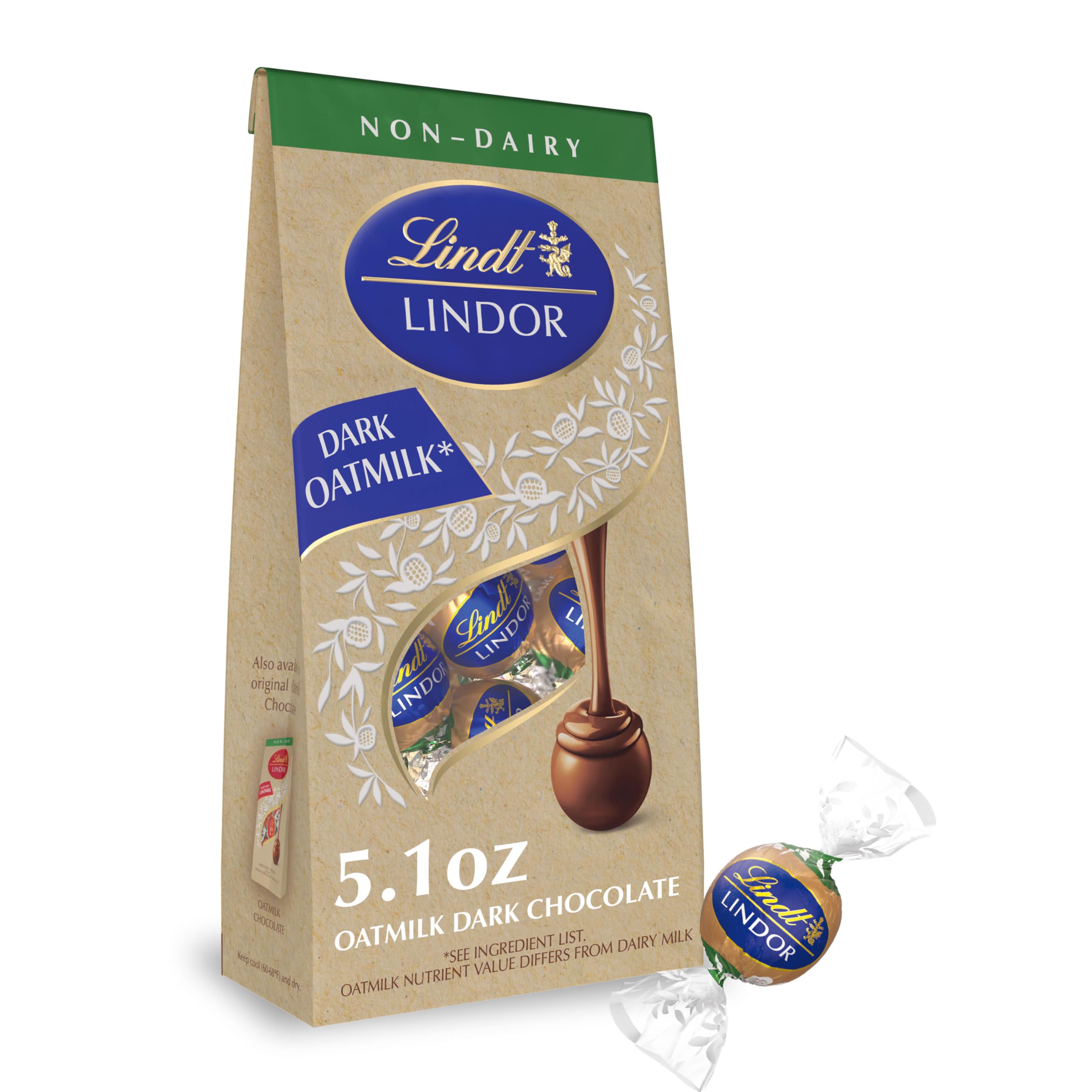 Lindt LINDOR Holiday Snickerdoodle White Chocolate Candy Truffles with Smooth, Melting Truffle Center, 8.5 oz. Bag