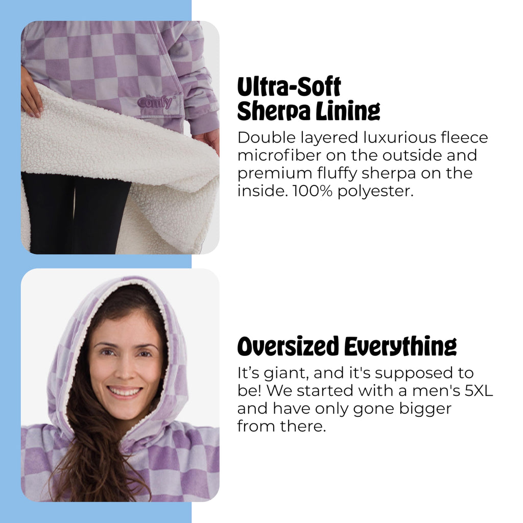 THE COMFY Original | From Shark Tank | Patented | Oversized Sherpa Wearable Blanket Hoodie| Gift for Women & Men | One Size