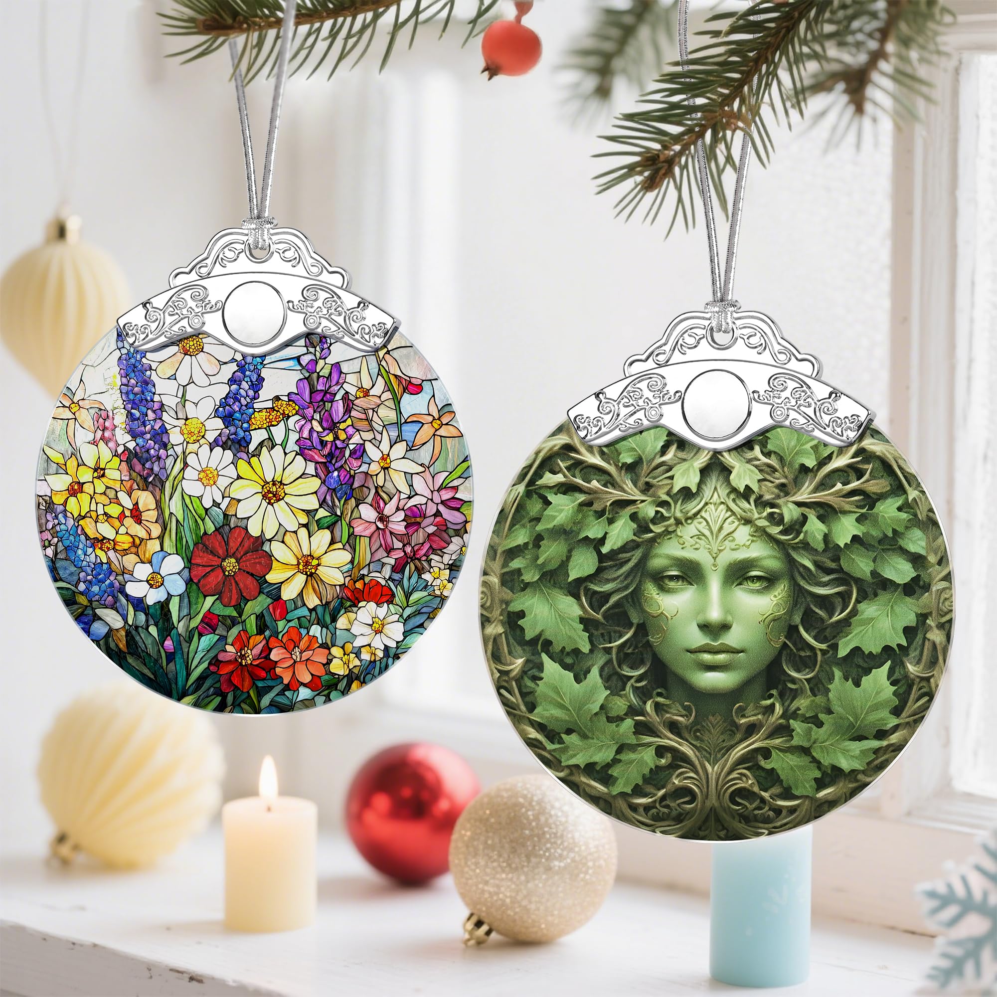 Christmas Ornaments, Christmas Tree Decorations, Keepsake Ornaments, Holiday Decor, Holiday & Xmas Gifts. Gifts for Plant Lovers & Nature Lovers - Nature Goddess-Theme