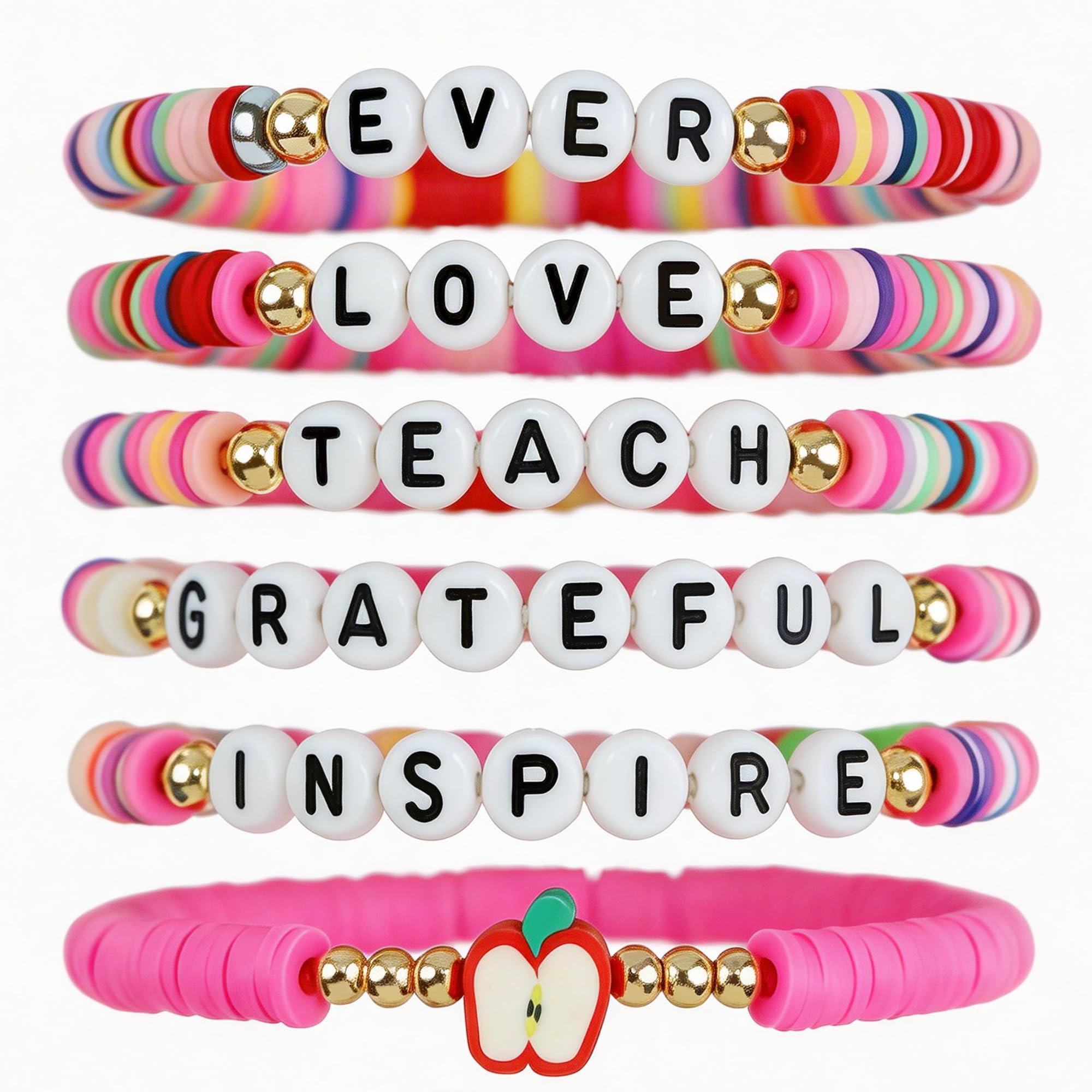 OHOME 4th of July Outfits for Women - 6 Pack Patriotic Bracelets | Fourth of July Decorations Accessories Shirts for Memorial Day Decorations - 250 Anniversary America Merchandise USA for Women