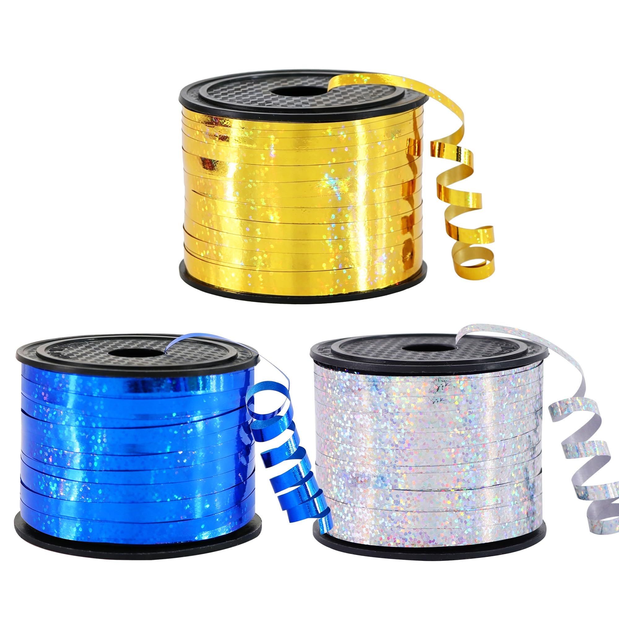BEISHIDA 12 Assorted Colors Curling Ribbons Set,Rainbow Balloons Strings,1/5 ''Thin 264yds for Gift Wrapping Birthday Wedding Halloween Christmas Party Decoration (MIX-RIBBON-01)