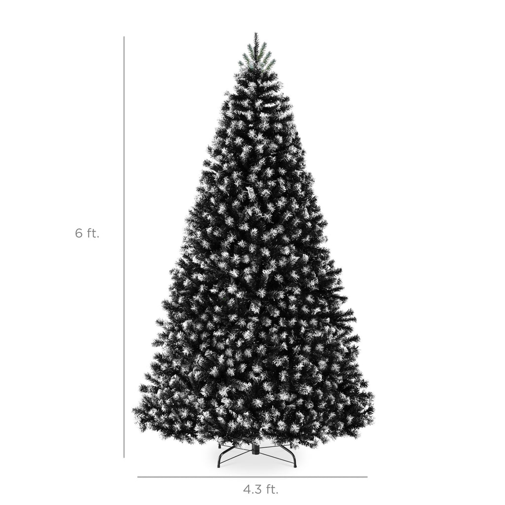 Best Choice Products Artificial Christmas Tree, 7.5ft Premium Unlit Realistic Spruce Holiday Décor w/Dense Branches, Easy Assembly, Metal Base