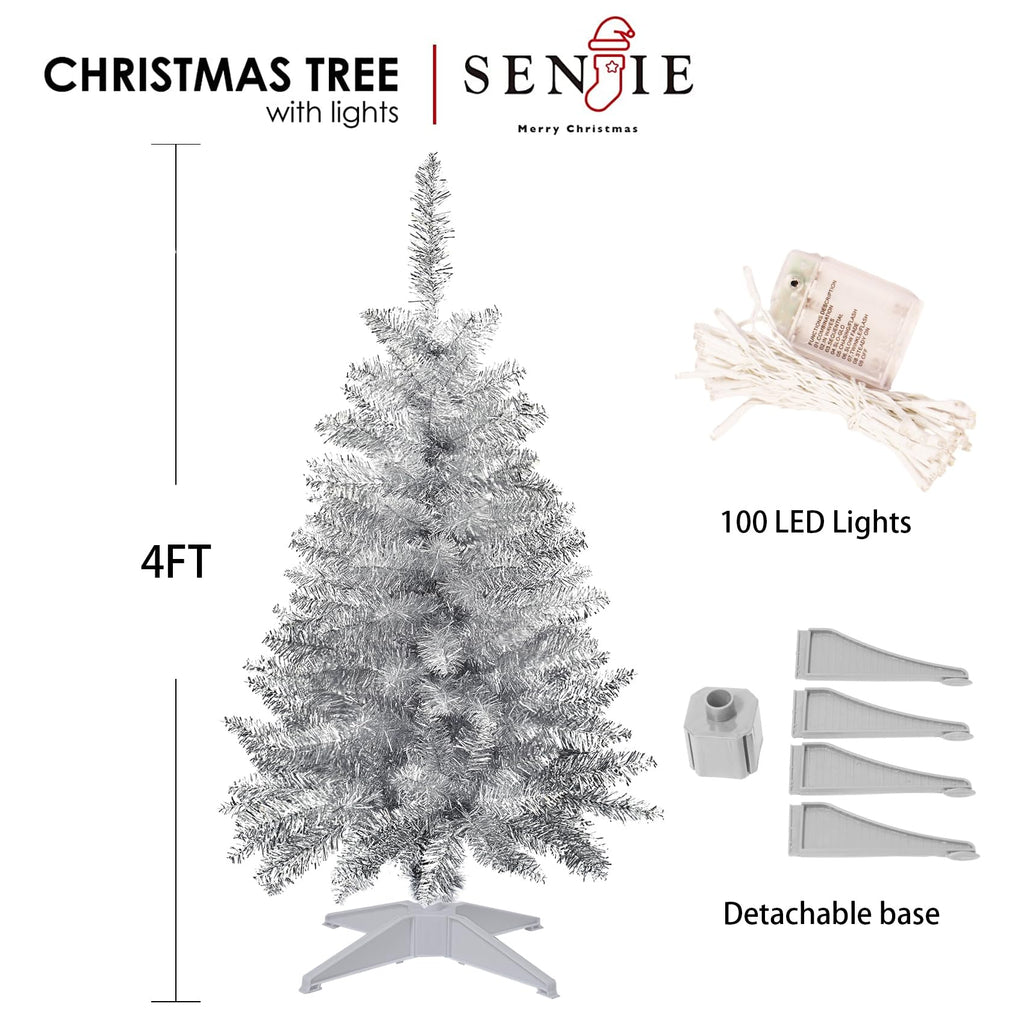 Small Christmas Tree 3FT Artificial Desktop Xmas Tree for Holiday Decor 160 Branch Tips,Green