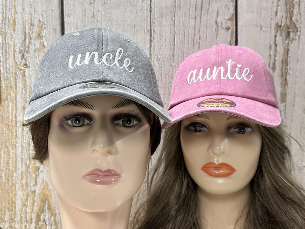 Embroidered Hats for Uncle Auntie Grandpa Grandma Mama Mini