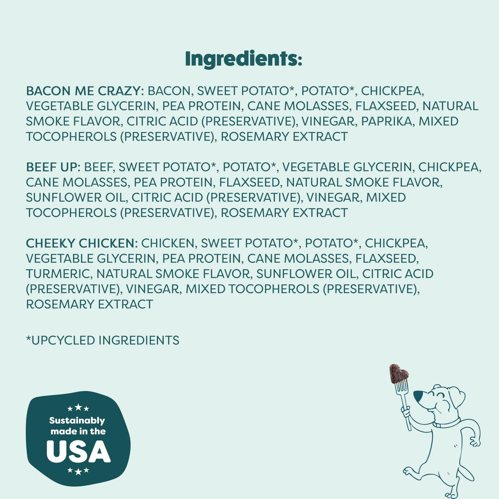 Shameless Pets Soft Dog Treats – Bacon Me Crazy Meaty Tenders, Soft & Chewy Treats for Dogs, Real Bacon 1st Ingredient, Grain Free, Healthy Treats for Small, Medium & Large Dogs, 8oz