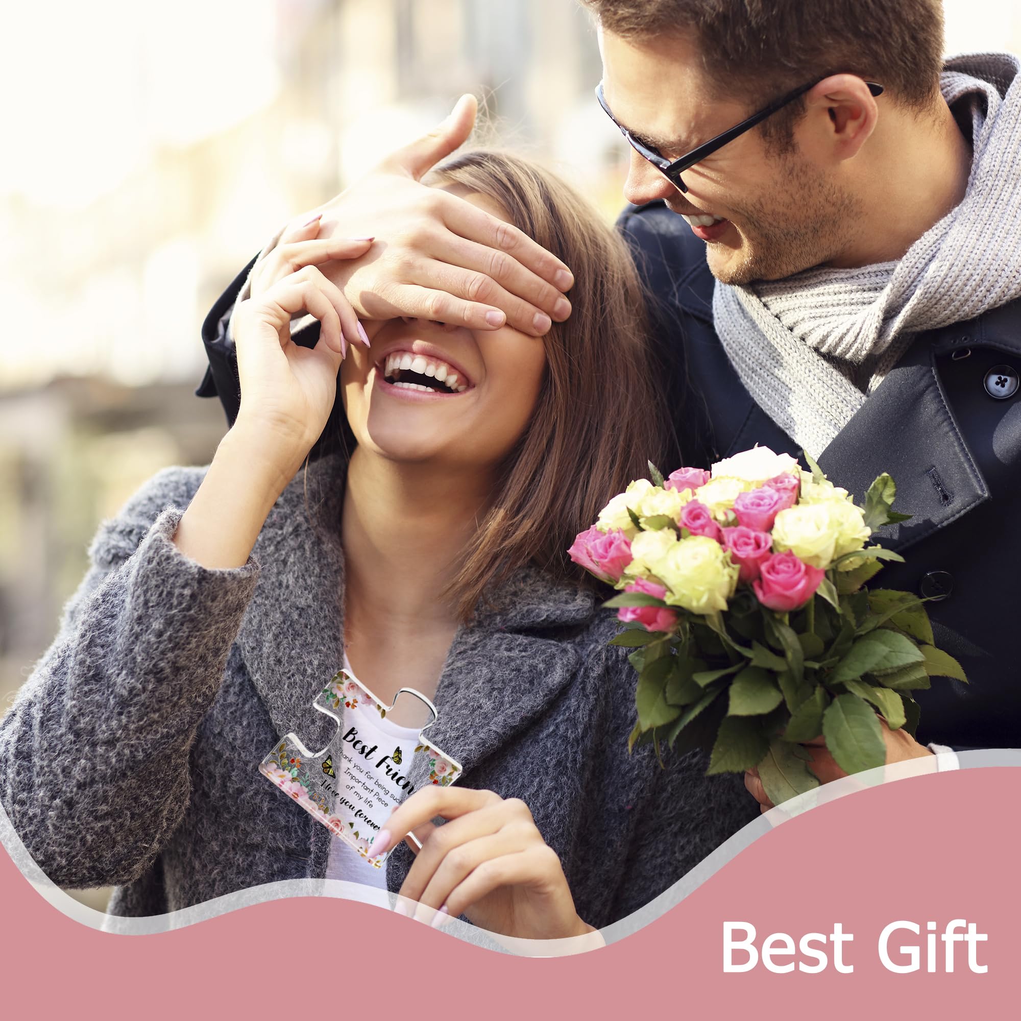 Engraved Acrylic Block Puzzle - Sentimental Gift for Her - Valentine's Day & Fiance Birthday Gift