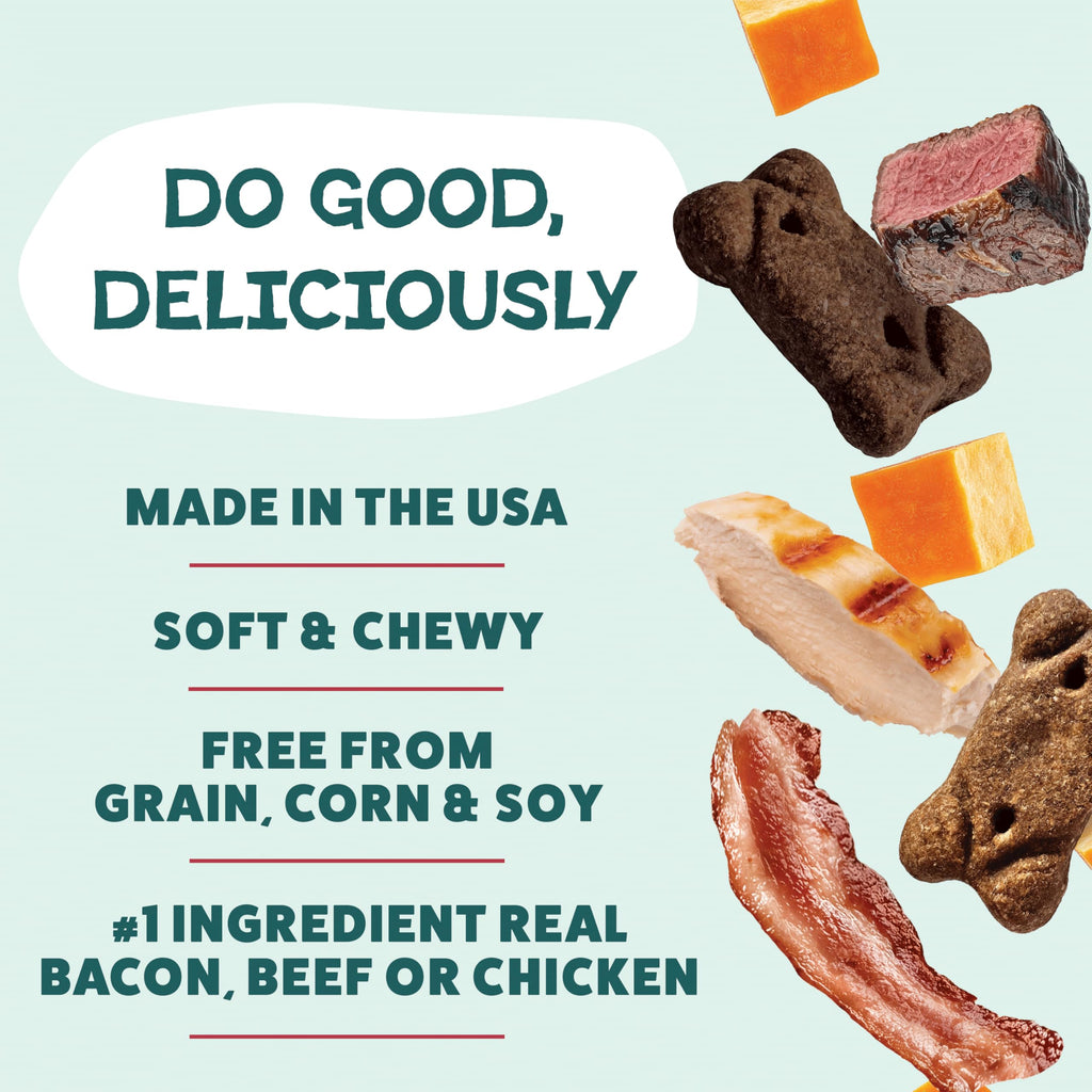Shameless Pets Soft Dog Treats – Bacon Me Crazy Meaty Tenders, Soft & Chewy Treats for Dogs, Real Bacon 1st Ingredient, Grain Free, Healthy Treats for Small, Medium & Large Dogs, 8oz