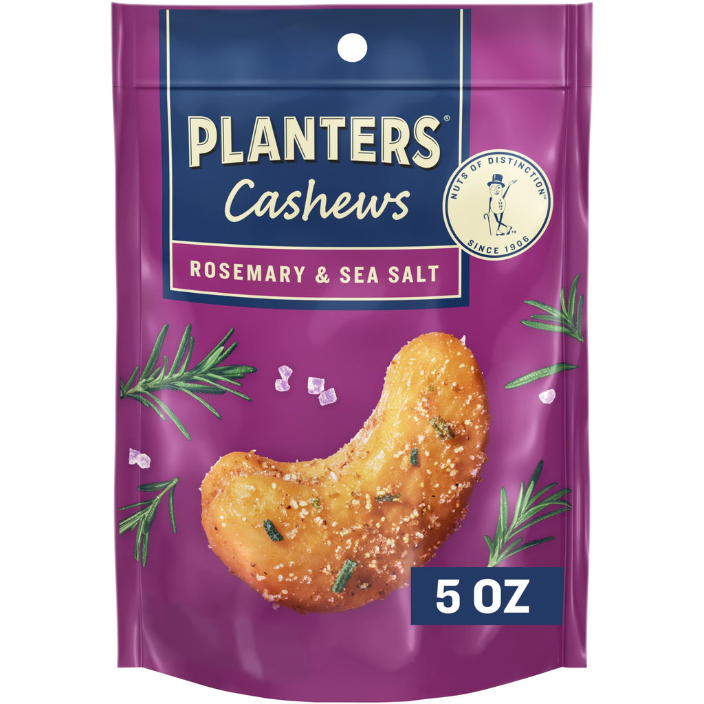 PLANTERS Cashews Dill Pickle - Trail Mix Snack Packs - Snacks with Dill Pickle, Snack Pack, Party Trail Mix, 5 Oz Bag, Pack of 1