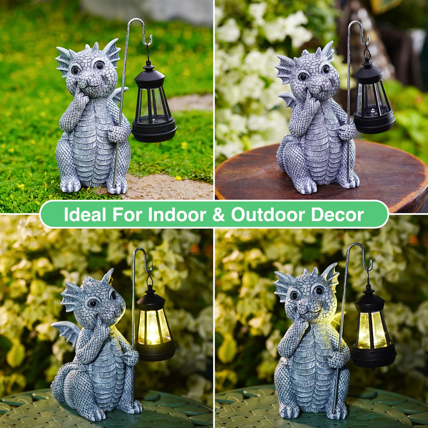 Goodeco Elephant Statue for Garden Decor with Gift Appeal - Ideal Gifts for Women, Mom or Birthdays, Beautifully Crafted Outdoor & Home Decor to Wow Your Guests (11" Elephant)