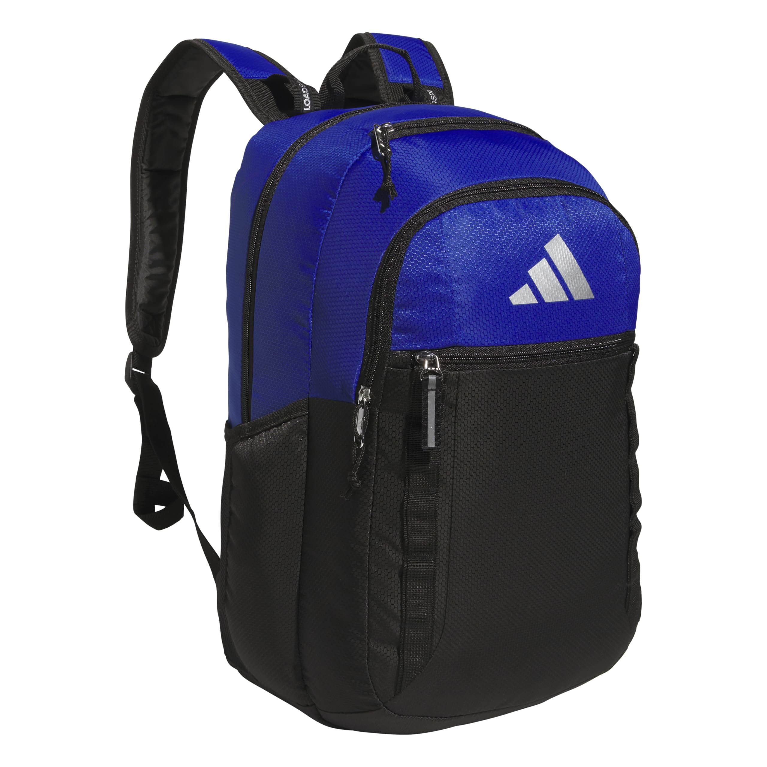 adidas Excel 7 School Backpack for Laptop, Gym and Travel, 34L, Twill White/Black/7.5, OSFA