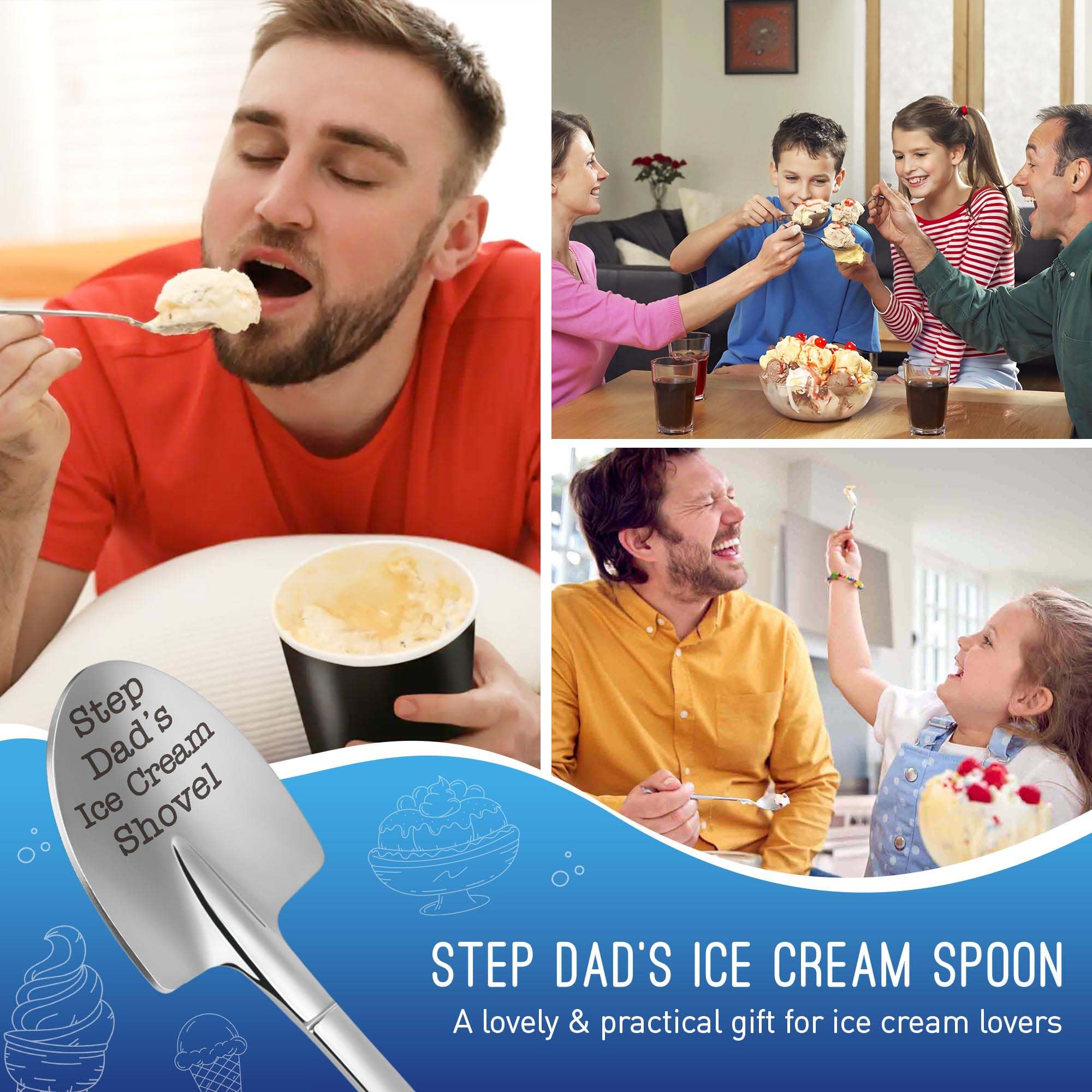 Funny Gifts for Mom Mothers Day - Mom Mother's Day Birthday Gifts from Daughter Son Kids Mom's Ice Cream Shovel Spoon Scoop Gift for Mother-in-law Mama Mommy Anniversary Present Ideas Kitchen Gadgets