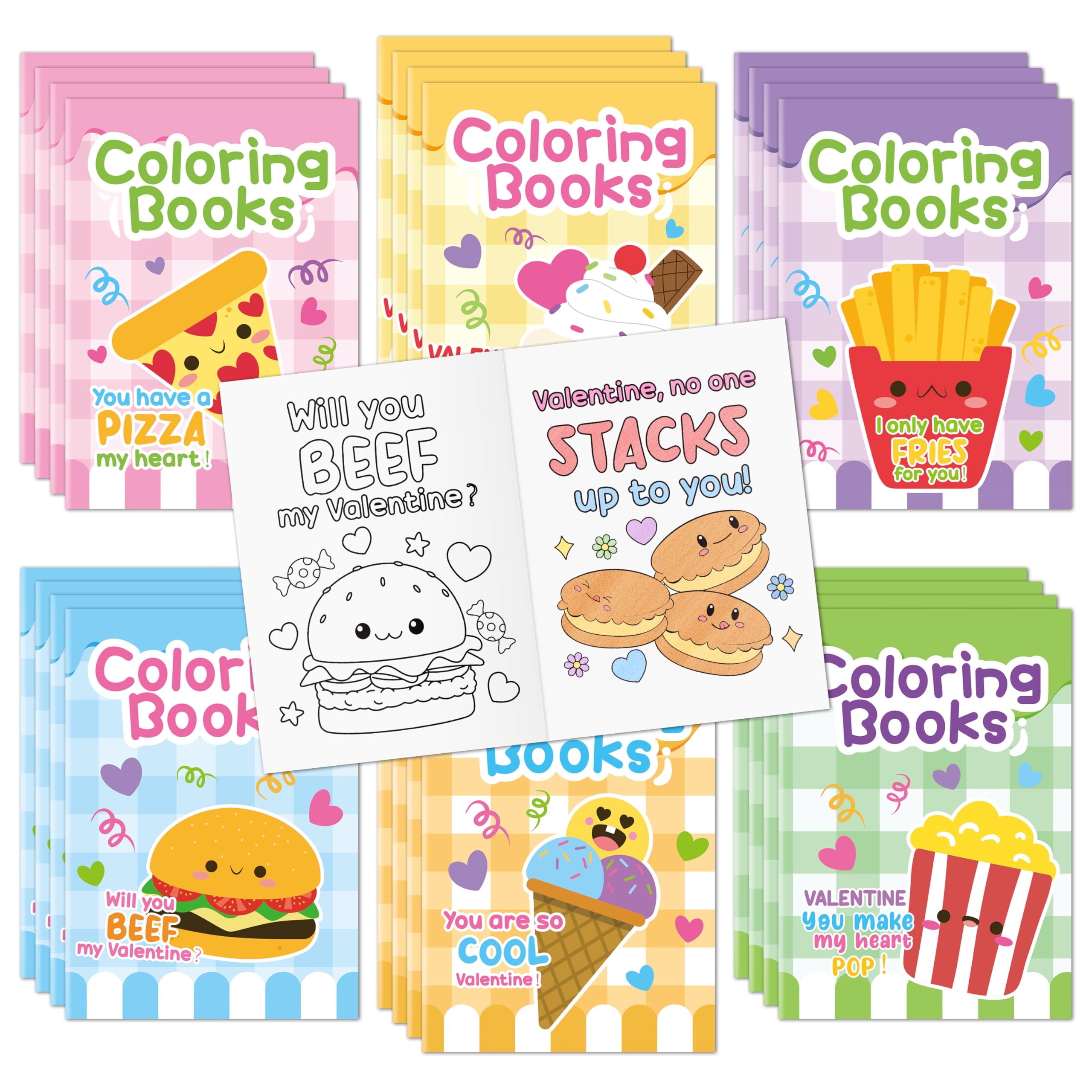 JAPBOR Fall Scarecrow Coloring Books - 24PCS Mini Autumn Scarecrows Color Book Bulk for Kids Party Favors, Thanksgiving Rustic Small Colouring Pages for Birthday Gifts Class Drawing Painting Game