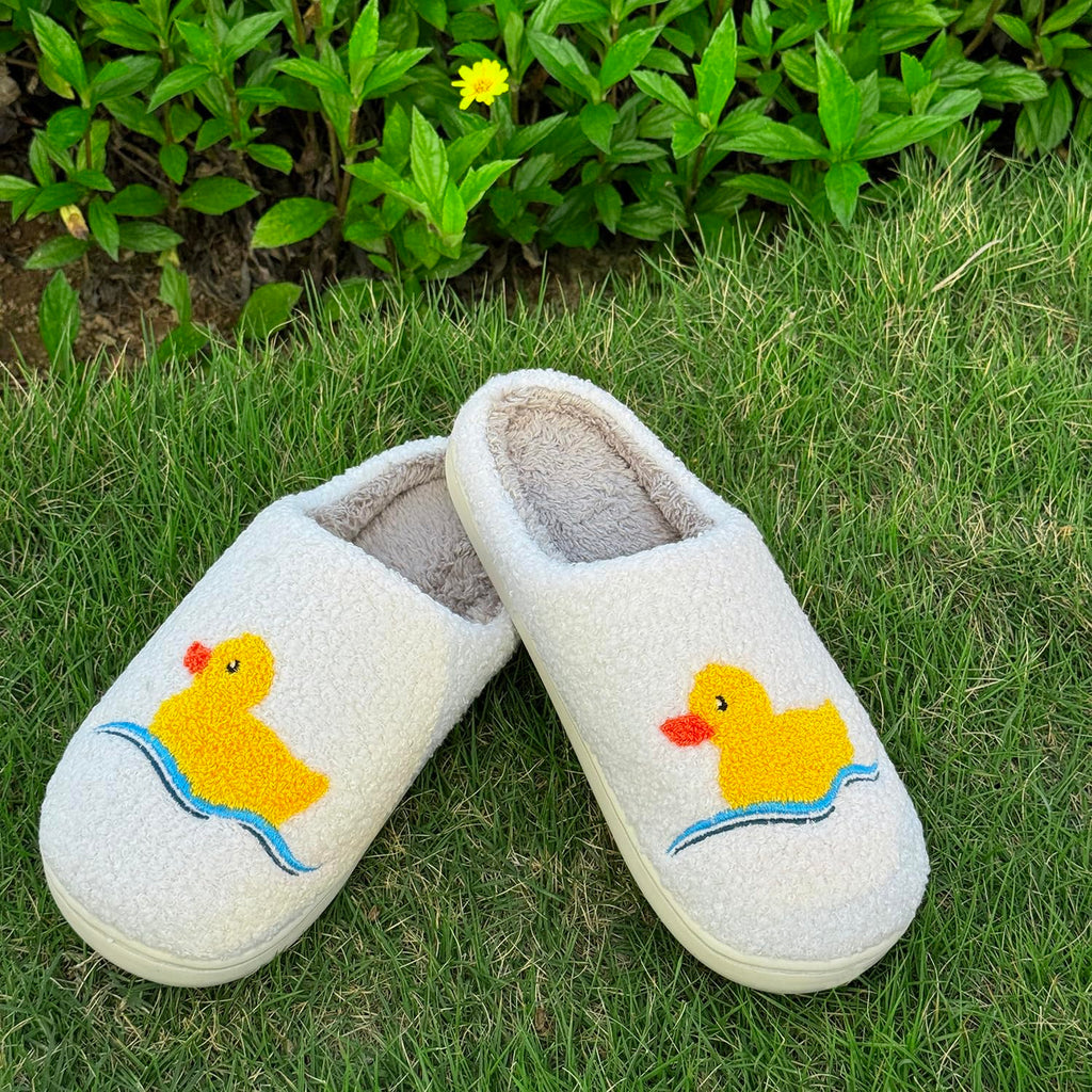 Cute Animal Slippers for Women Men Winter Fluffy Warm House Slippers Soft Plush Indoor outdoor Shoes