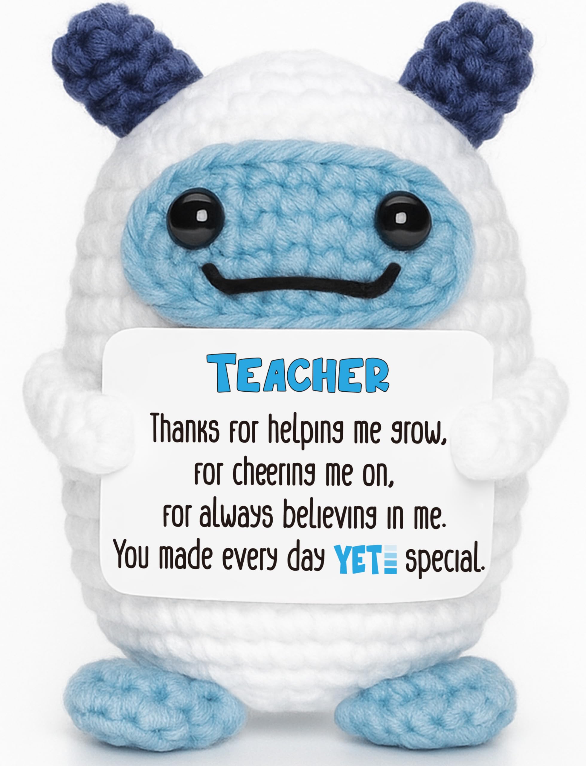 You're My Boo Crochet Ghost - Anniversary Love Birthday Gifts for Women Men Her Him Boyfriend Girlfriend, Fathers Day Card for Husband from Wife - Holiday Stuffers for Halloween Valentine Christmas