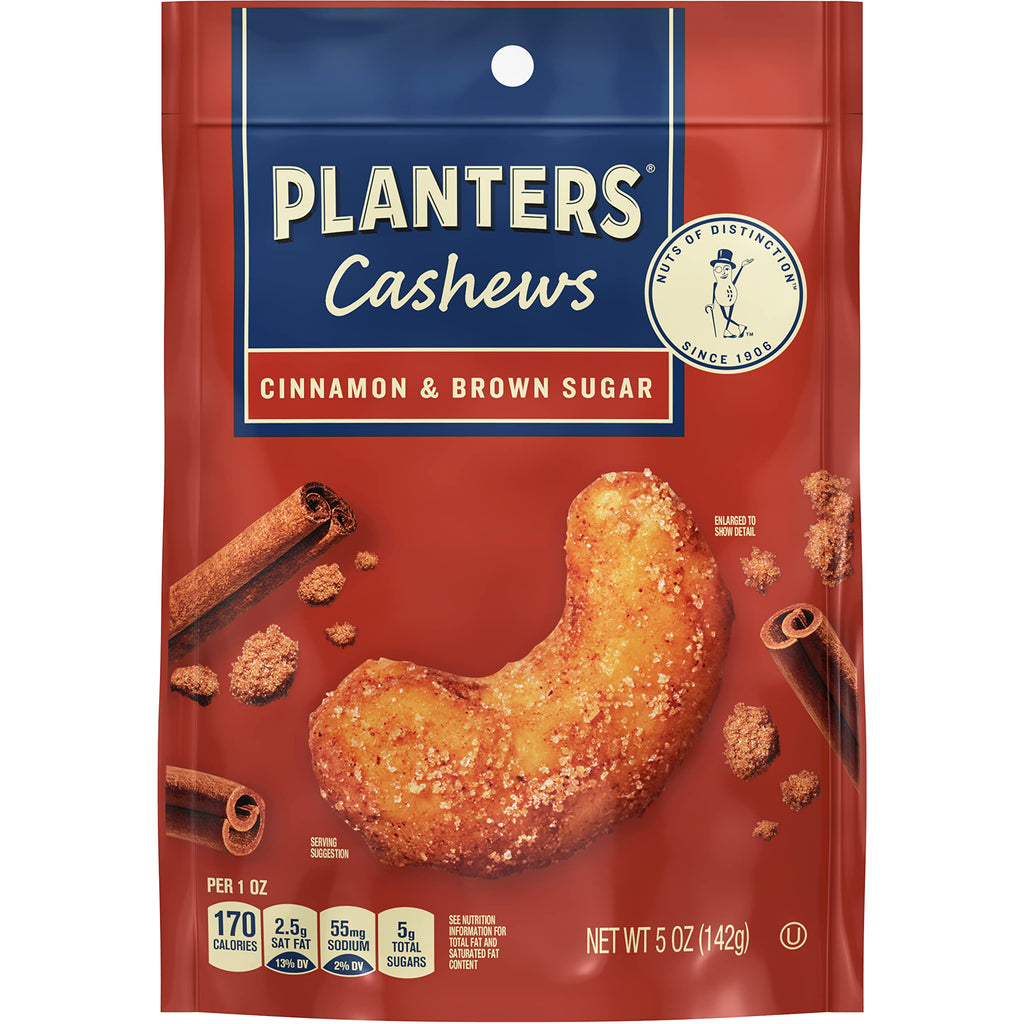 PLANTERS Cashews Dill Pickle - Trail Mix Snack Packs - Snacks with Dill Pickle, Snack Pack, Party Trail Mix, 5 Oz Bag, Pack of 1