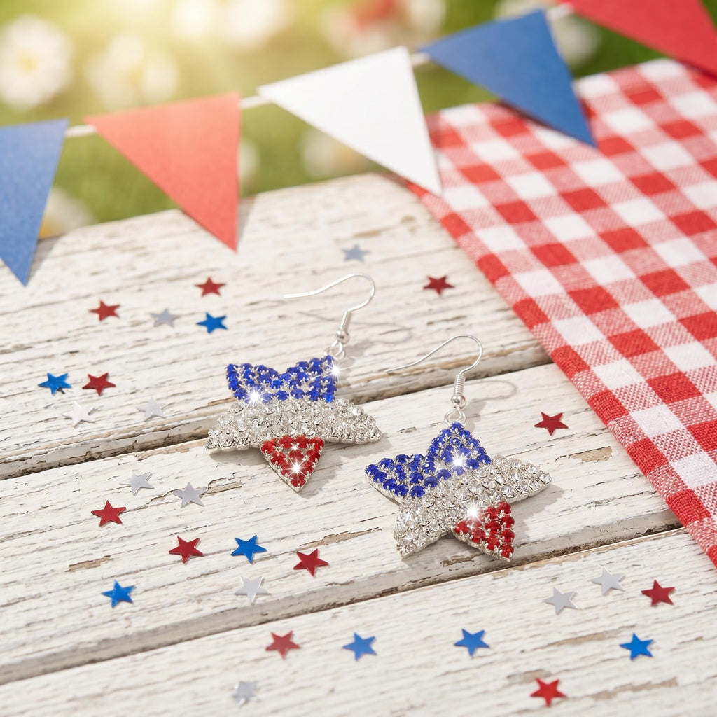 Halloween, Christmas, 4th of July Patriotic Earrings, Holiday Earrings Independence Day Stud Dangle Drop Earrings Hook Fashion Jewelry Gift for Women