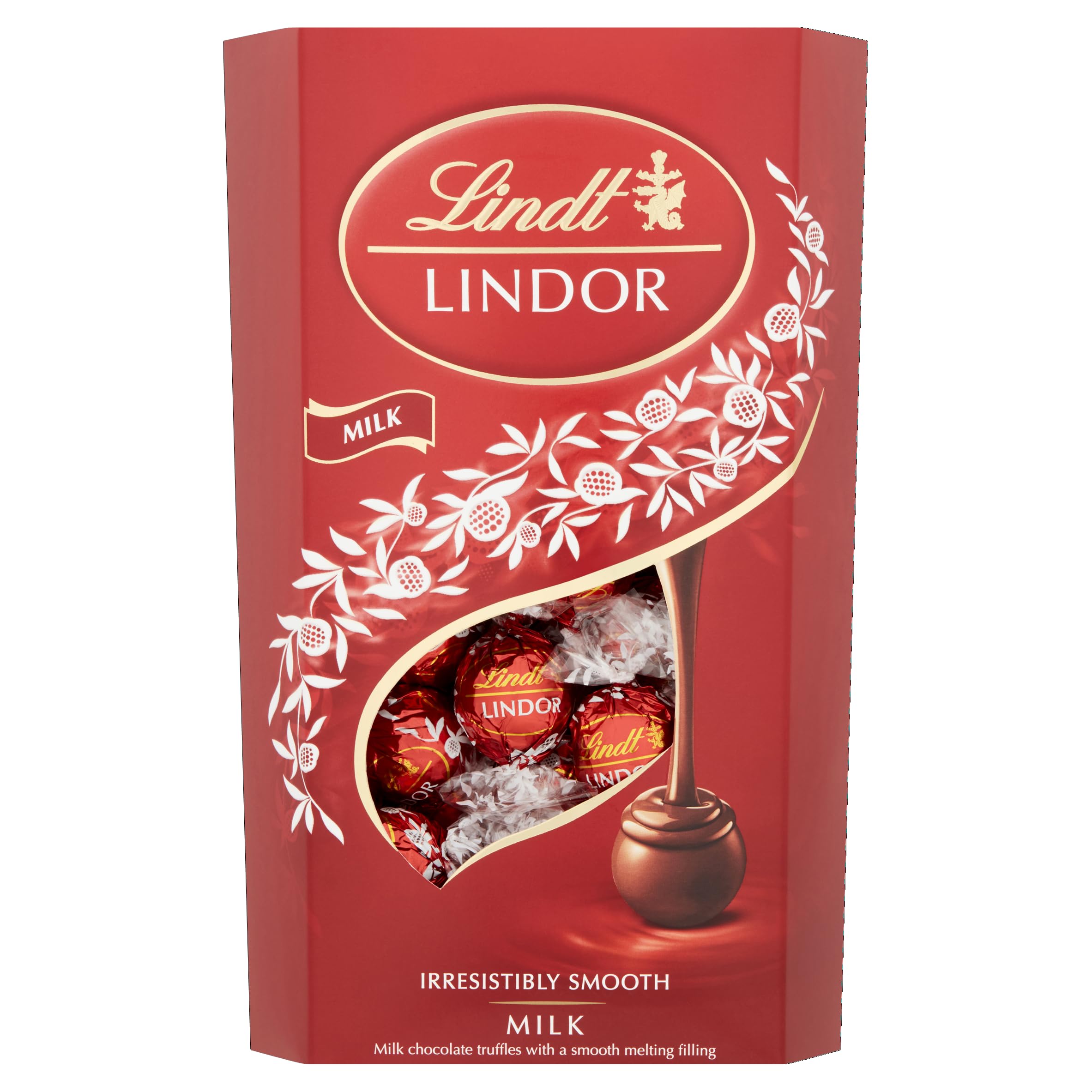 Lindt LINDOR Holiday Snickerdoodle White Chocolate Candy Truffles with Smooth, Melting Truffle Center, 8.5 oz. Bag