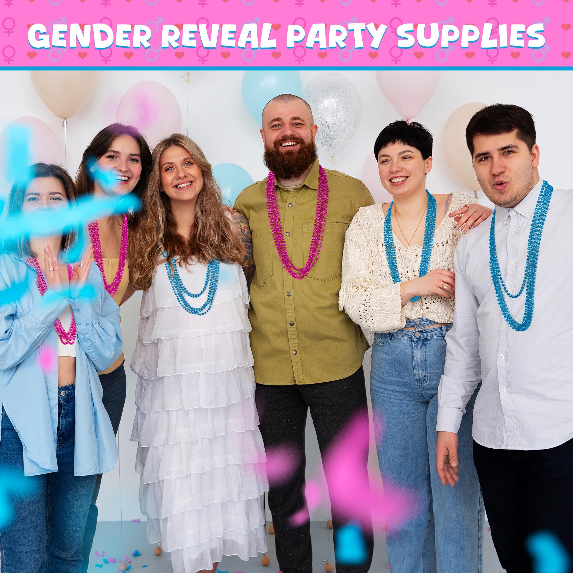 Huskein Mardi Gras Beads, 120 PCS Mardi Gras Accessories, 33 IN Green Bead Necklaces, St Patricks Day Parade Favors Bulk Party Beads Favors for Festival Carnival Decorations